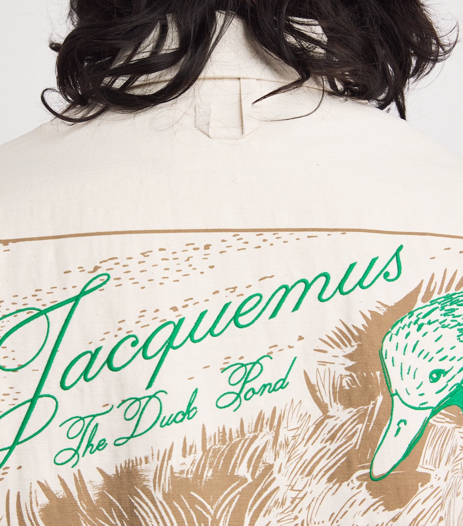 Cotton-Blend Zip-Up Mecano Shirt OFF-WHITE-110 Image 6