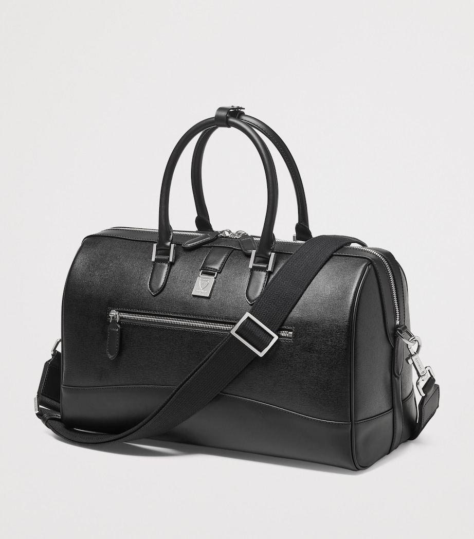 Leather Connaught Holdall BLACK Image 4