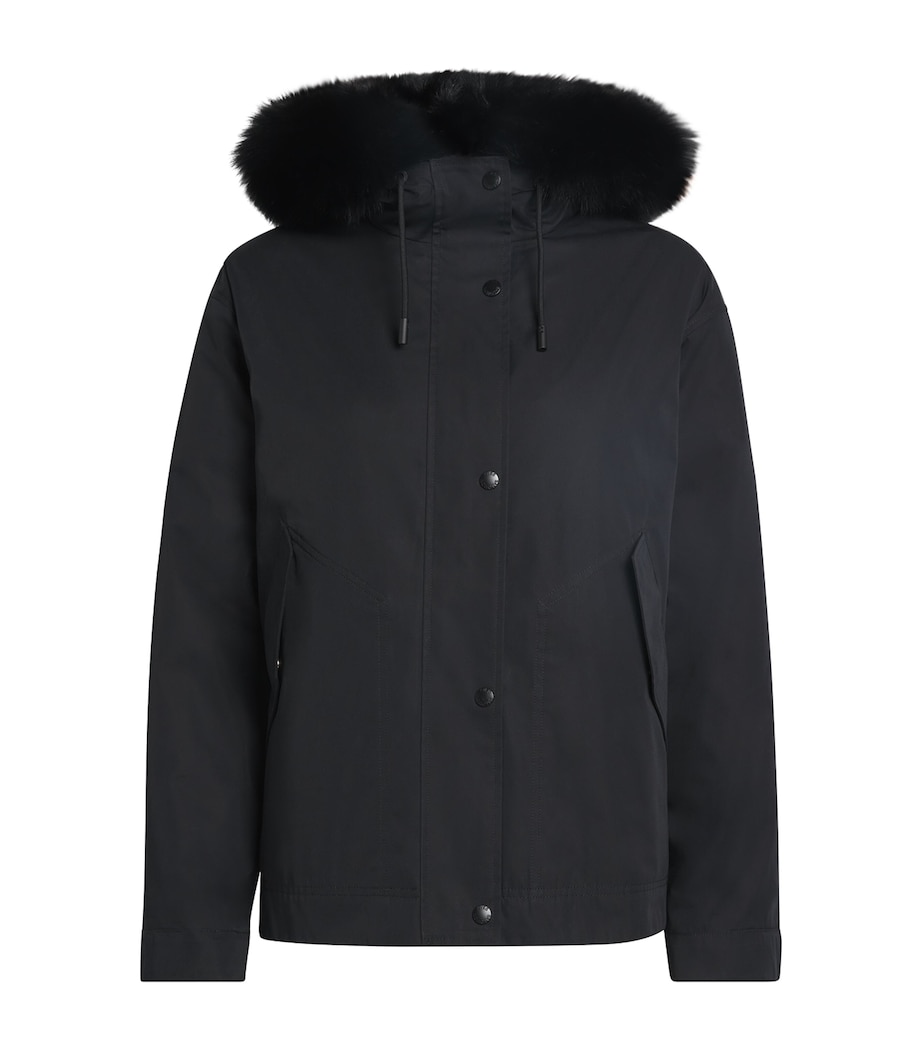Waterproof Fur-Trim Parka Coat C99 Image 1