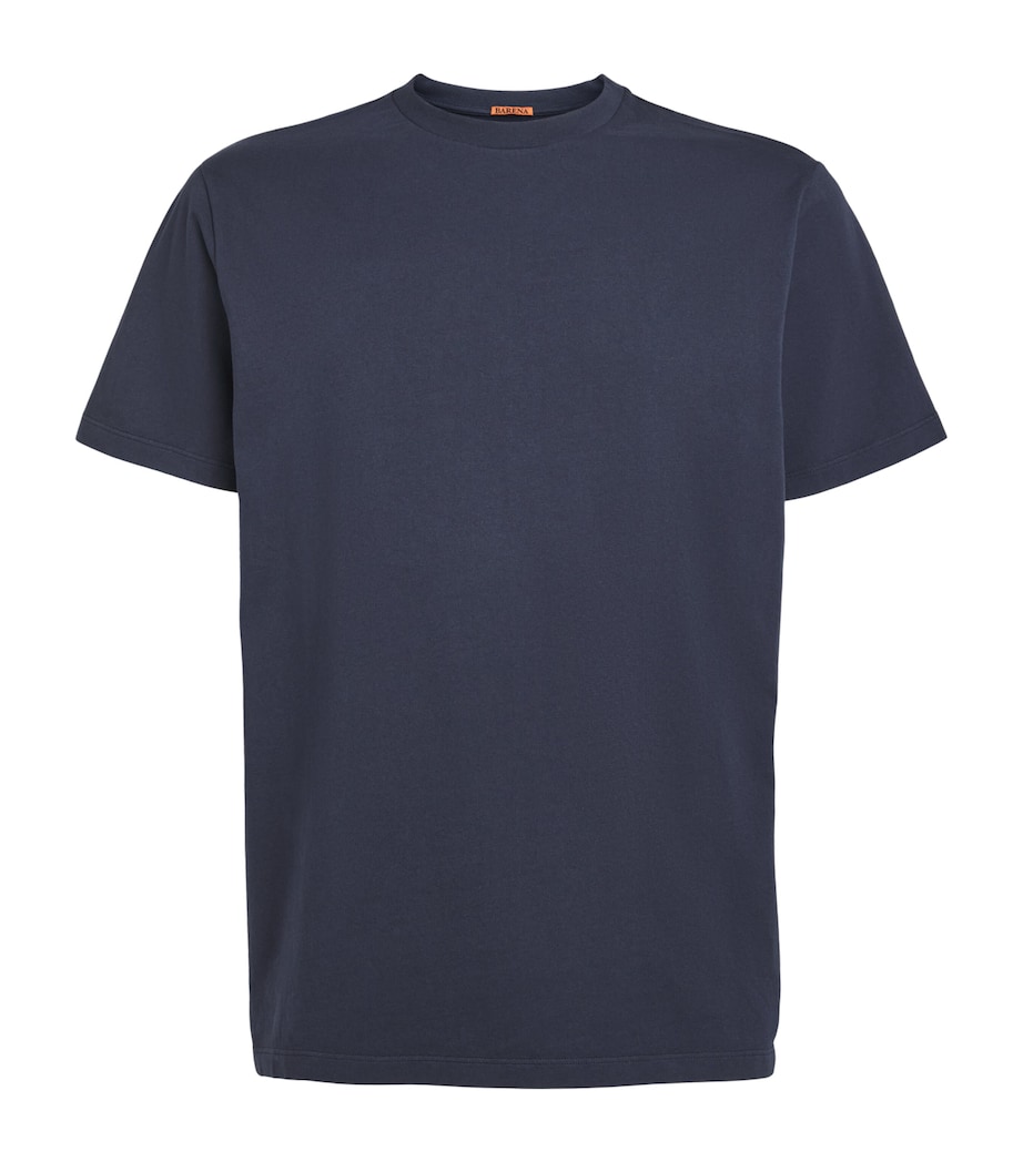 Barena Mens Cotton T-Shirt Navy Image 1
