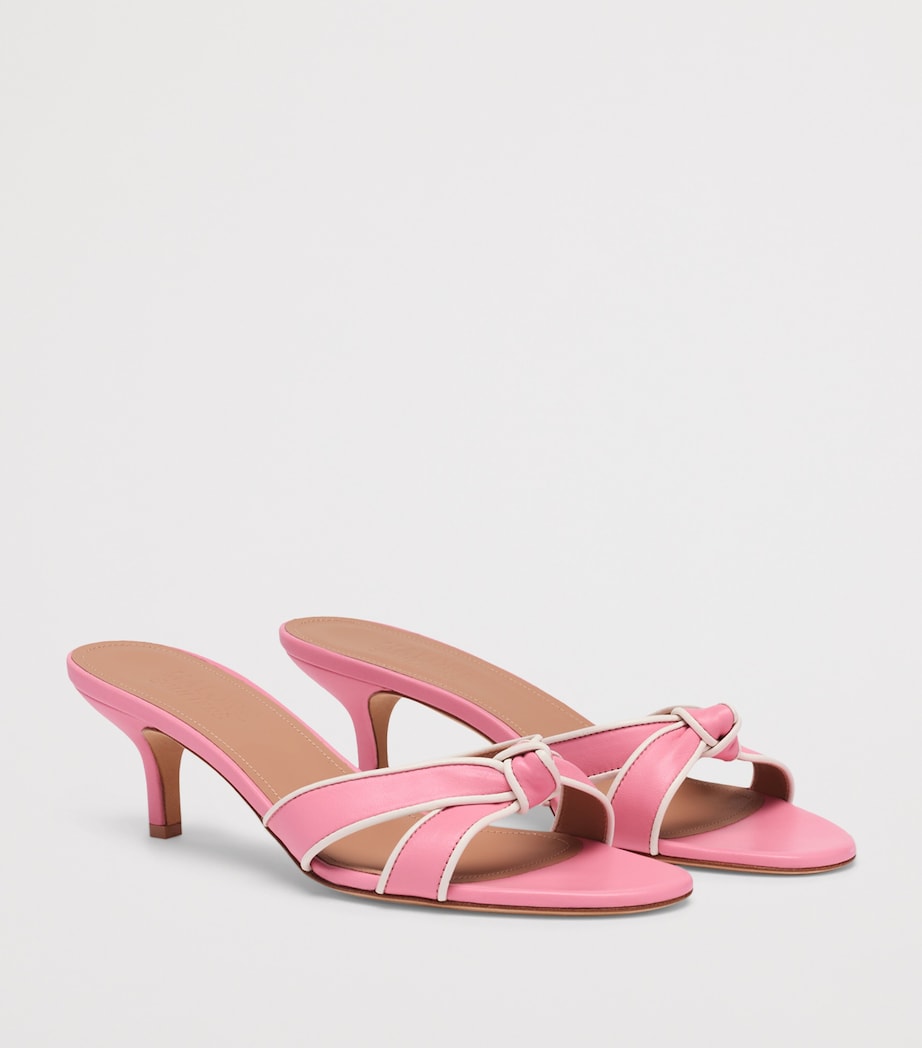 Malone Souliers Leather Raquel Heeled Sandals 45 Camellia Image 3