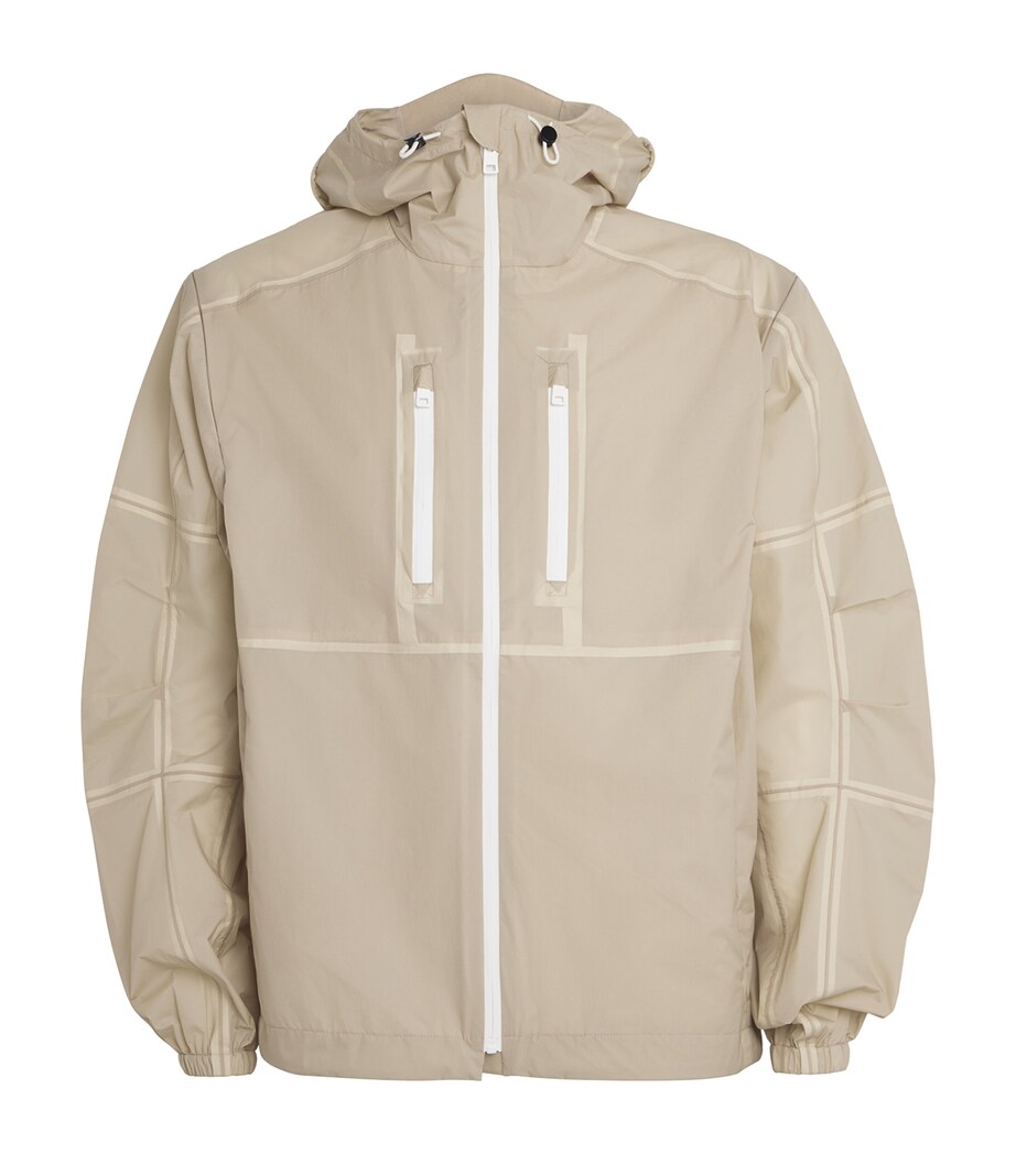 MORDECAI Mens Natural Icon Windbreaker Jacket Sand Image 1
