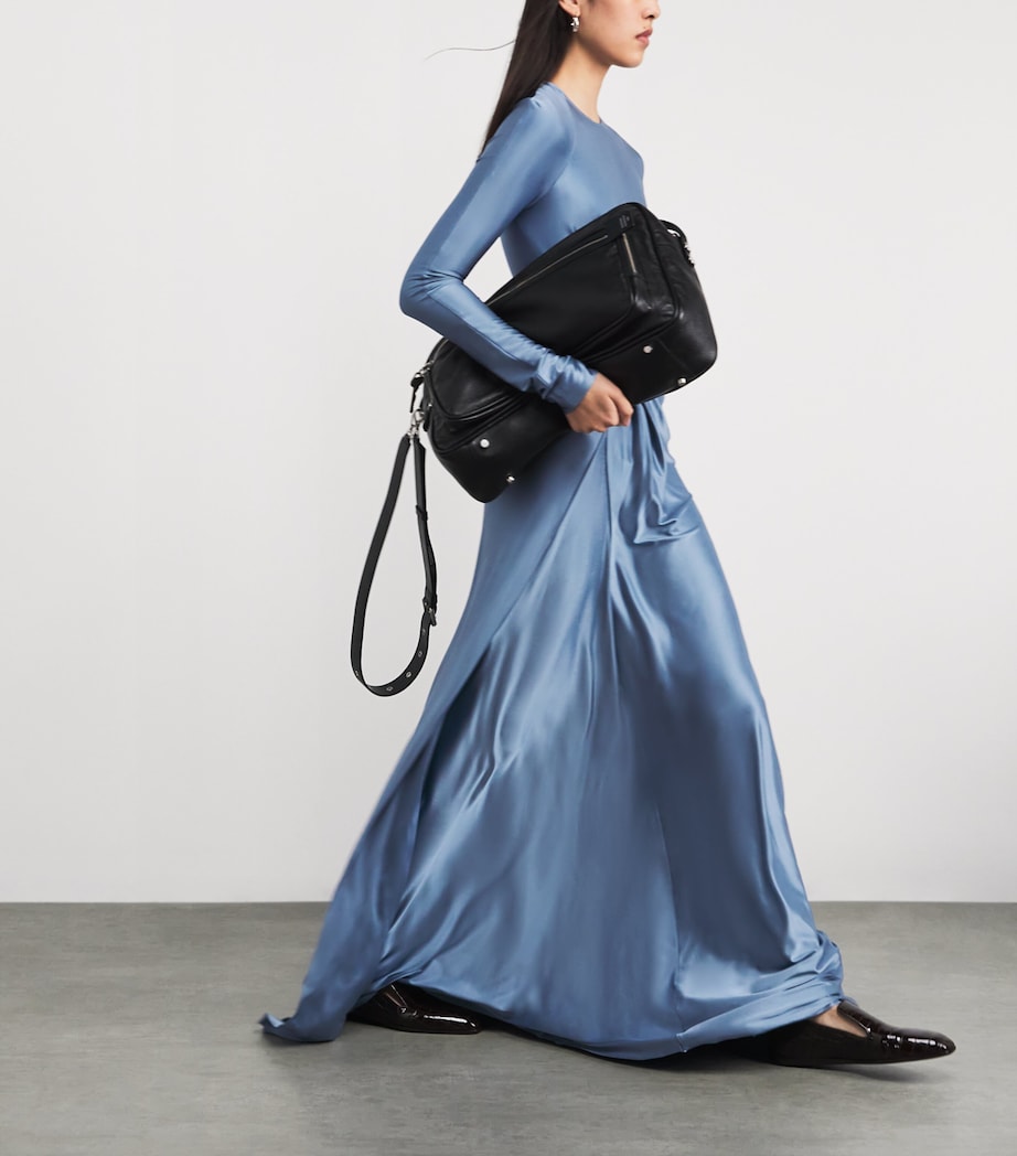 Satin Twist-Waist Gown 8234 STONE Image 6