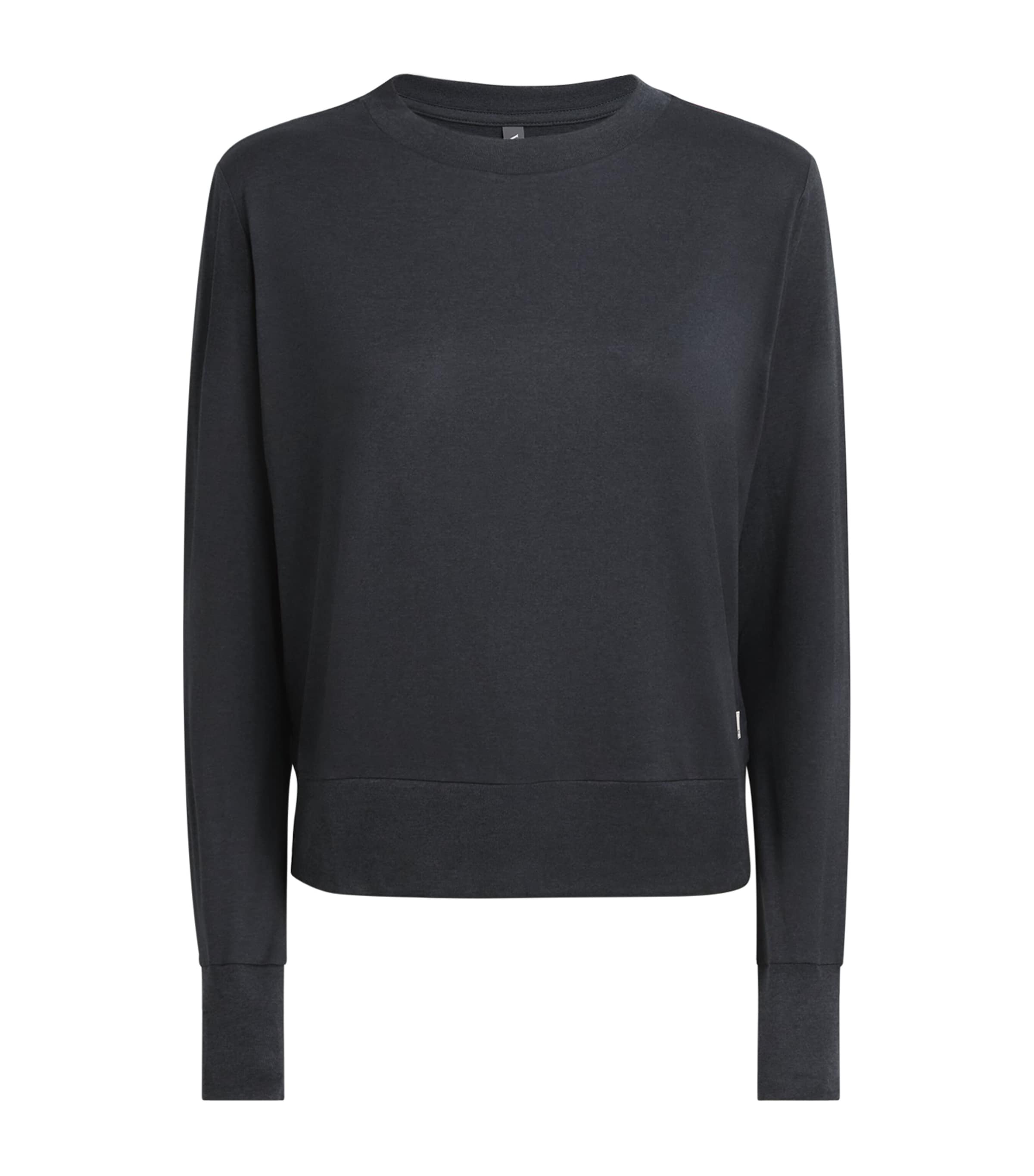 VUORI Womens Technical Daydream Long-Sleeve T-Shirt Black Image 1