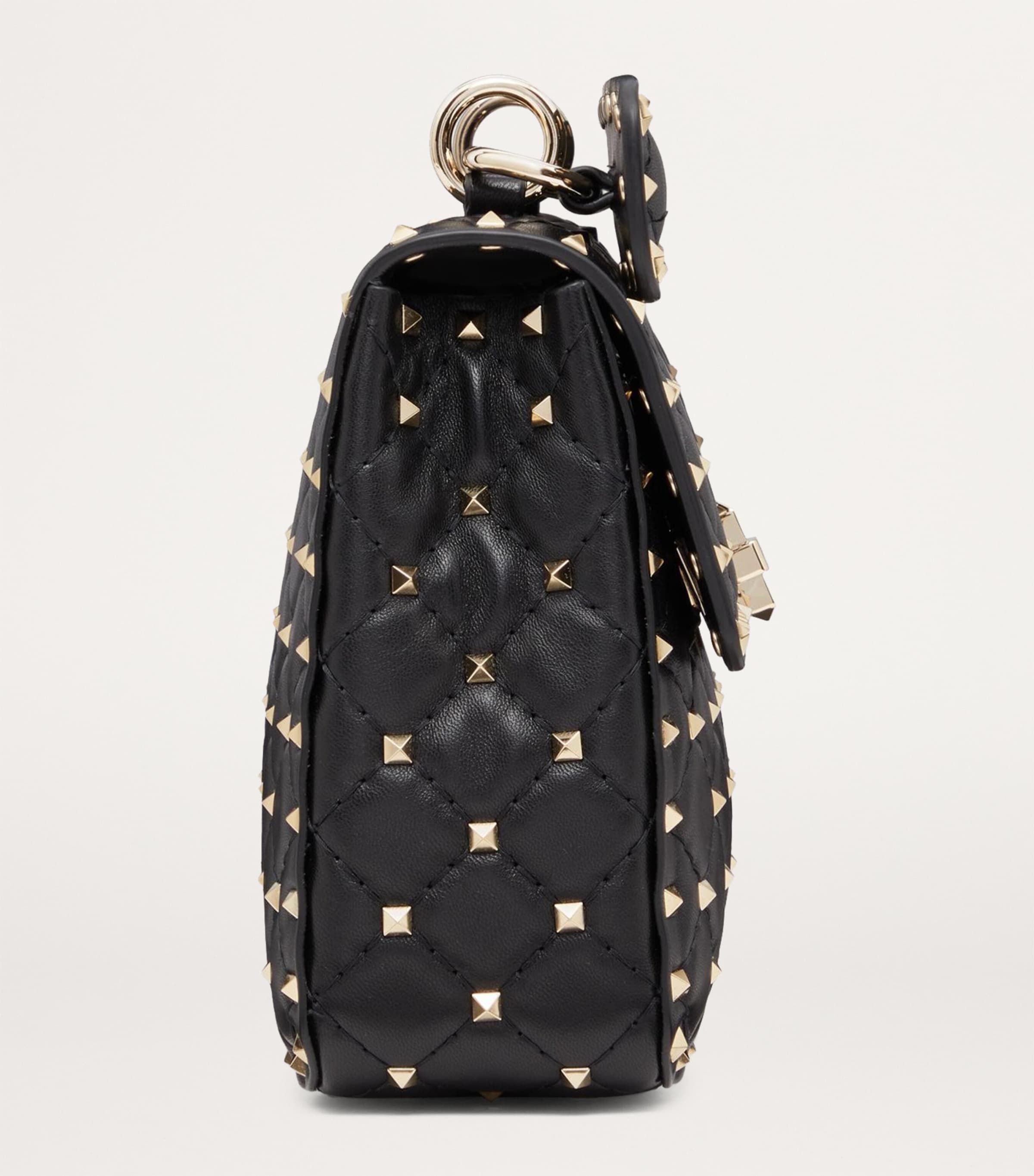 Medium Rockstud Spike Top-Handle Bag 0NO Image 5