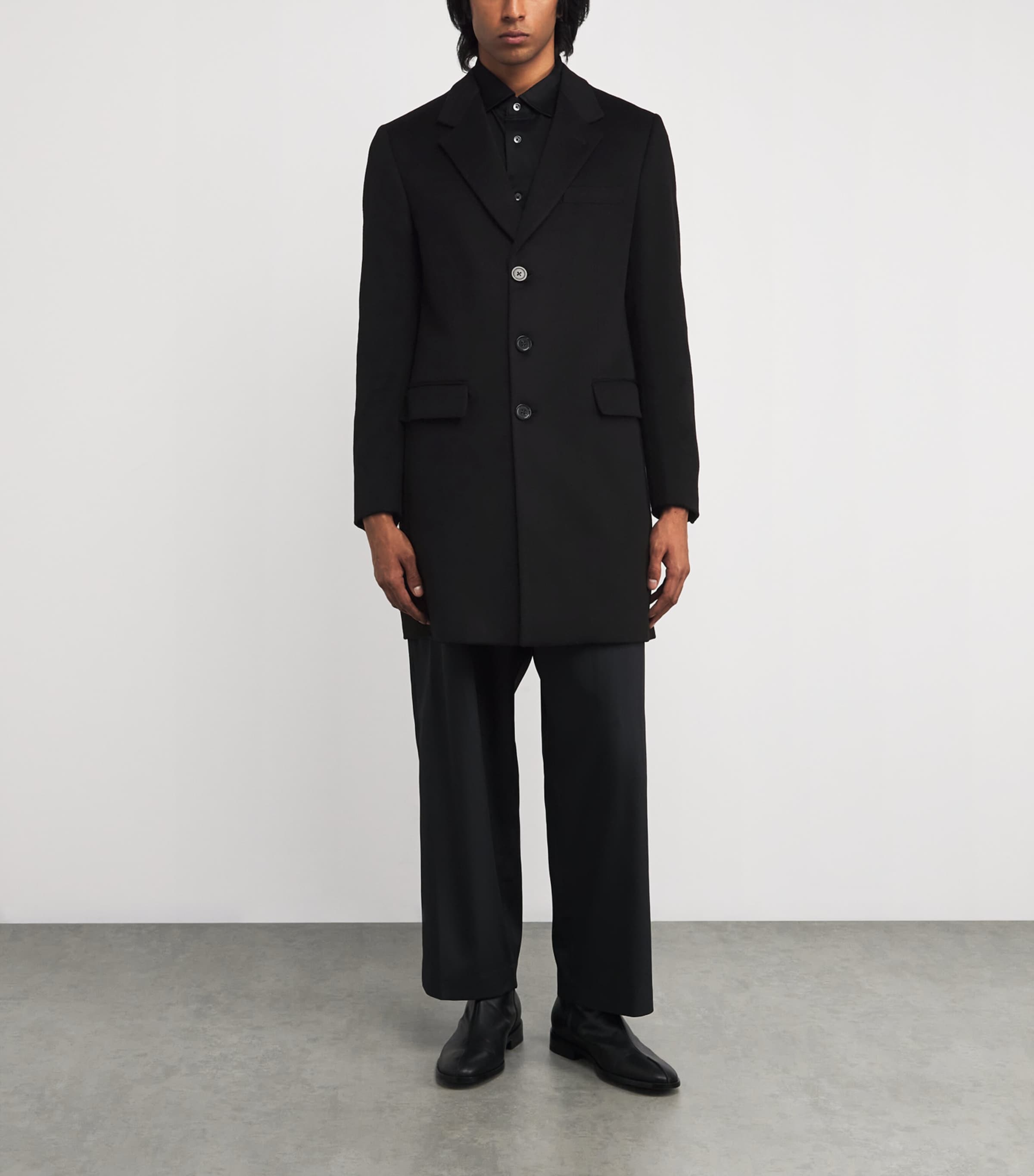 ジャケット・アウター ULTERIOR CASHMERE BEAVER OVER COAT Emporio Armani Beaver Cashmere Overcoat | Harrods US