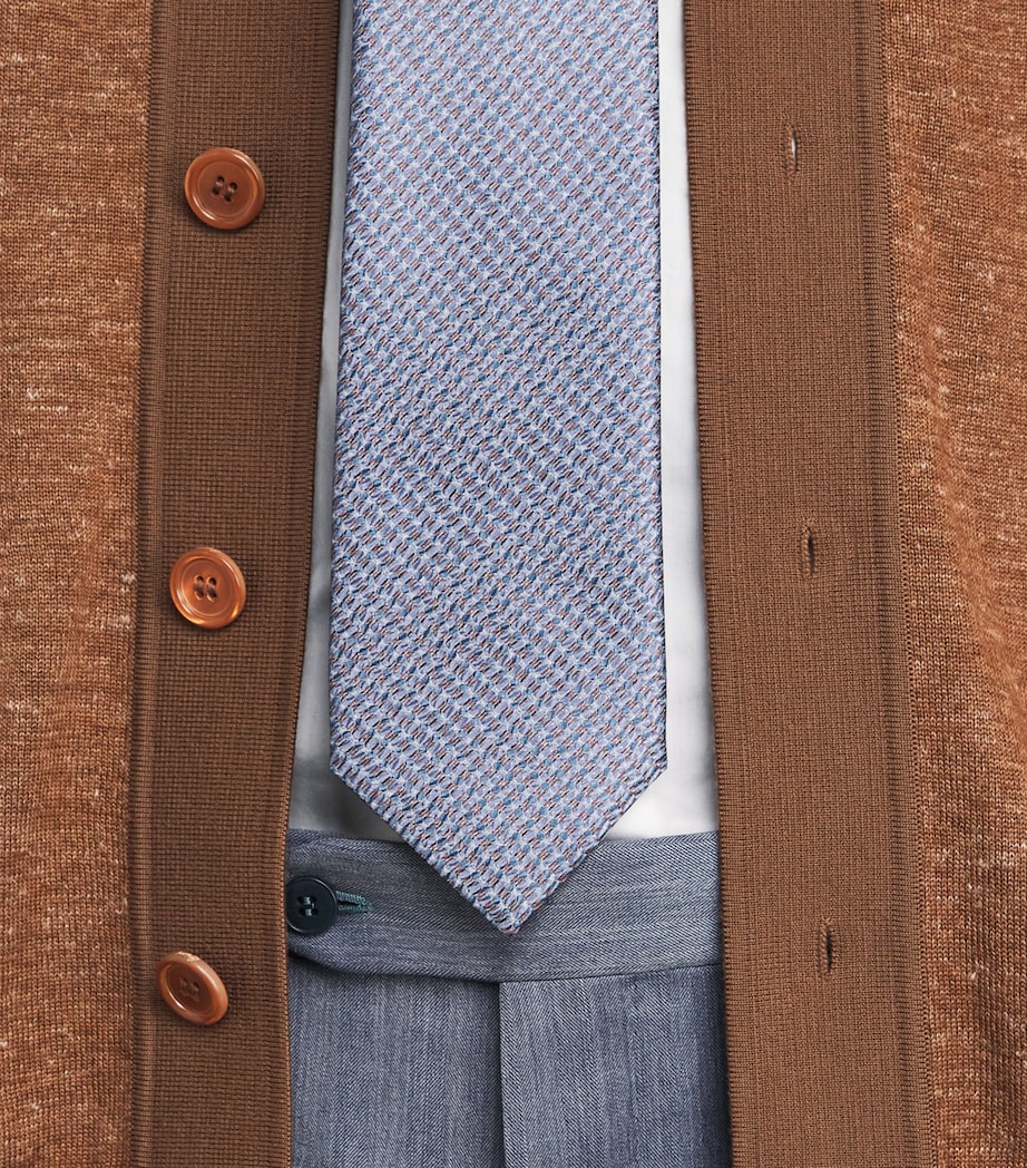 Silk Geometric-Jacquard Tie 4813 Image 2