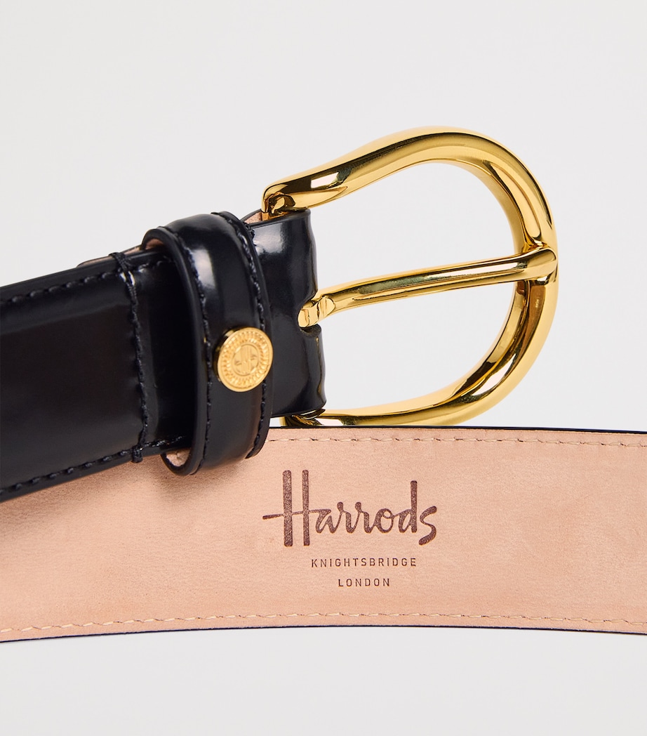 Harrods Leather Belt Black Image 5