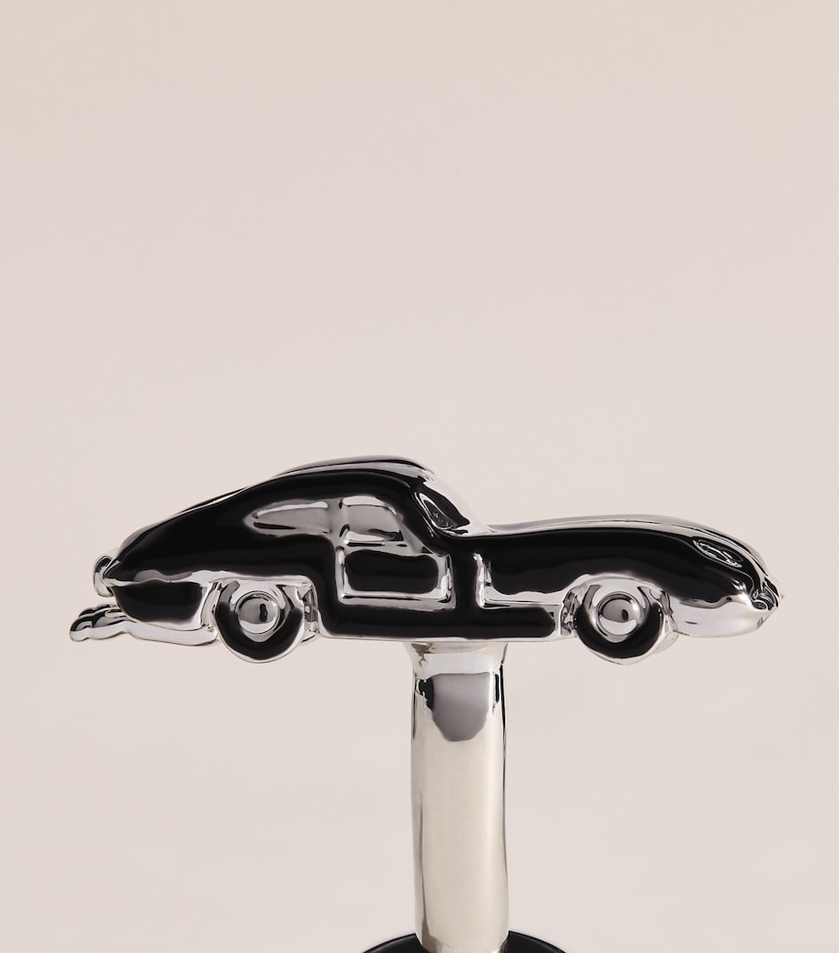 Babette Wasserman Retro Jag Cufflinks Black Image 4