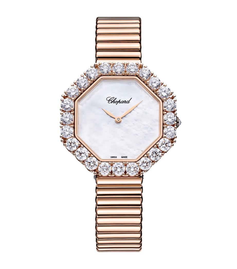 Rose Gold and Diamond Octagonal L'Heure du Diamant Watch 32mm 18K ROSE GOLD Image 1