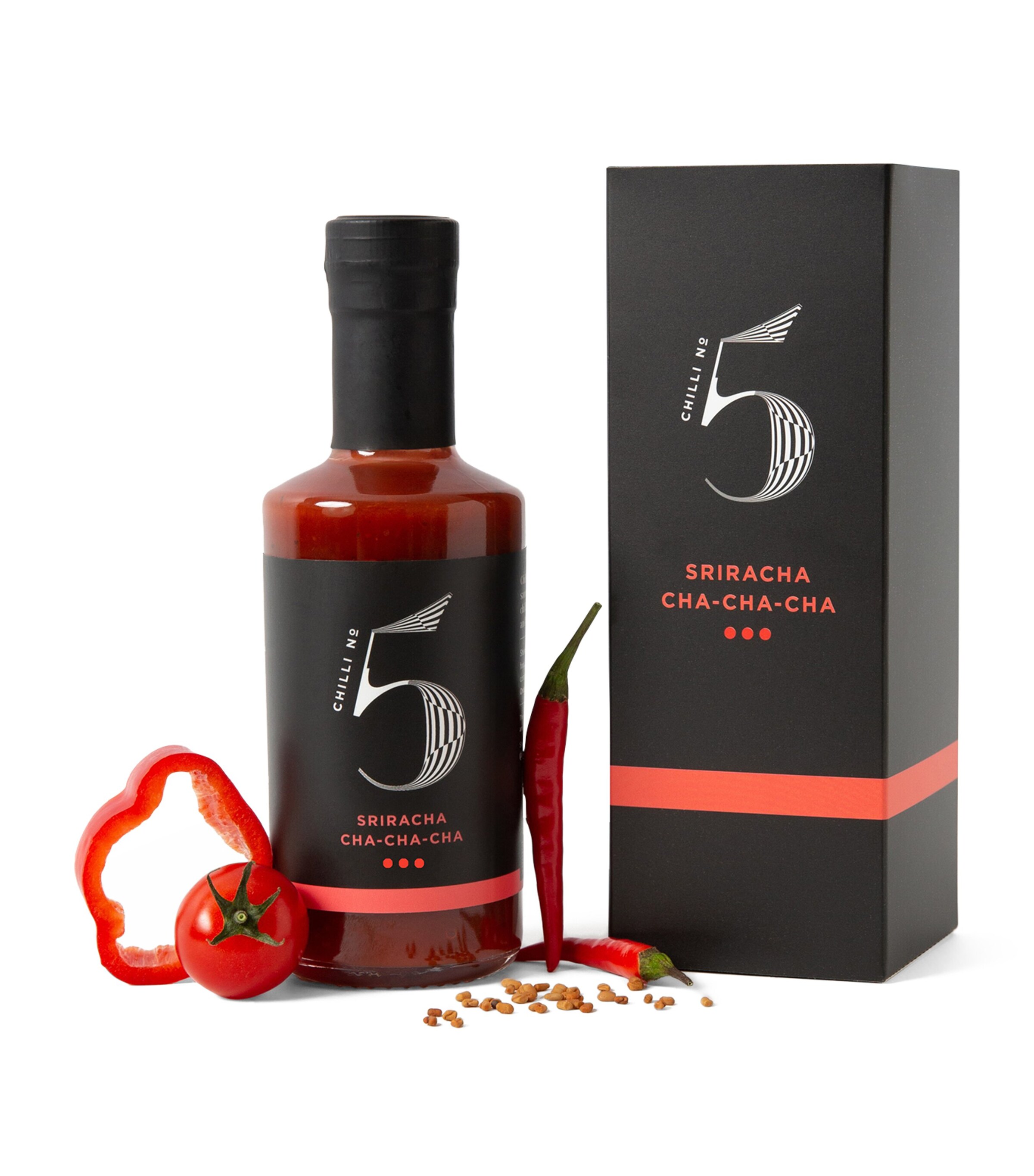 Chilli No 5 Sriracha Cha-Cha-Cha Hot Sauce (200ml) Image 1