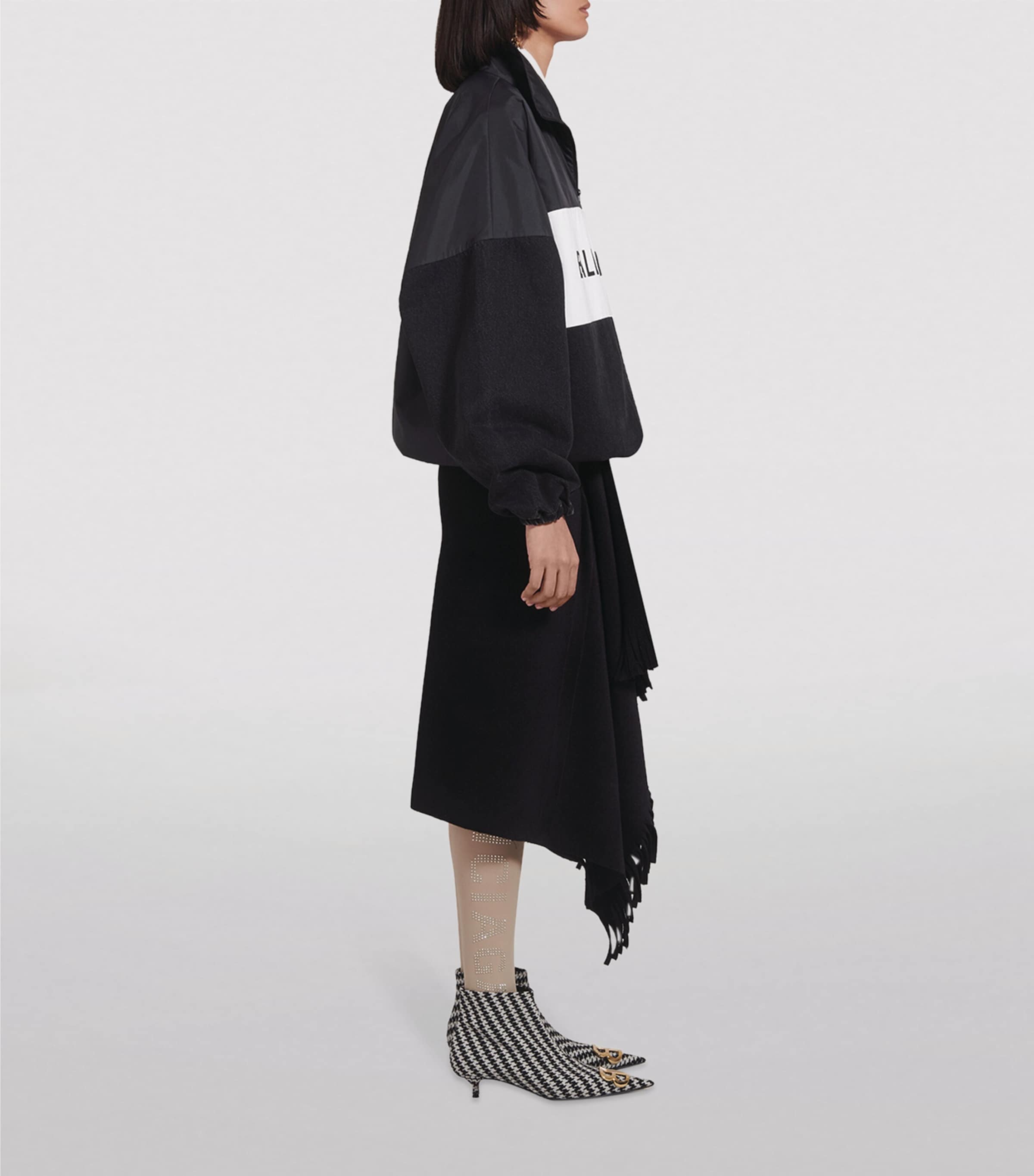 Balenciaga Black Logo Zip-Up Track Jacket | Harrods US