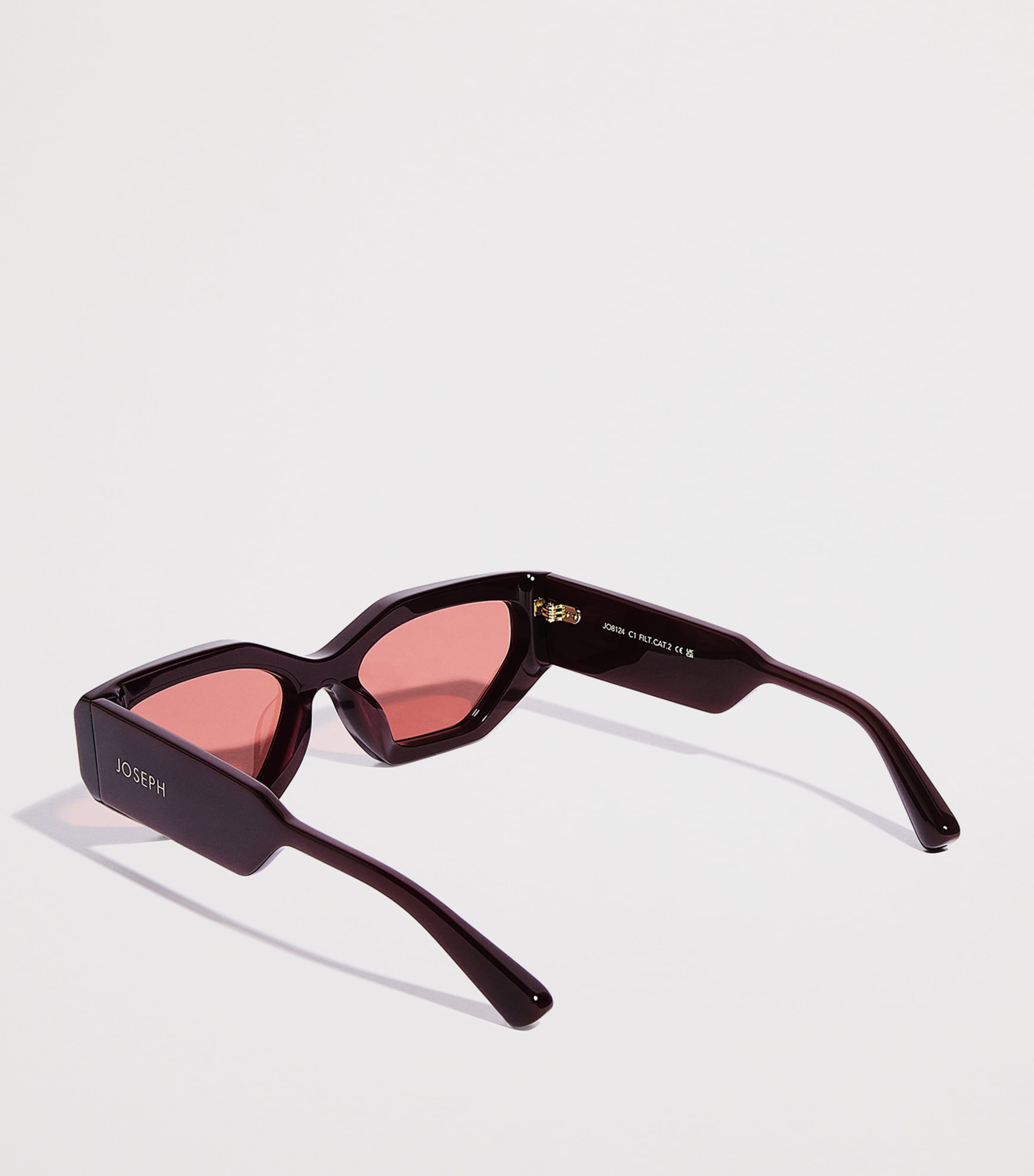 Joseph Cat Eye Souk Sunglasses Plum Image 3