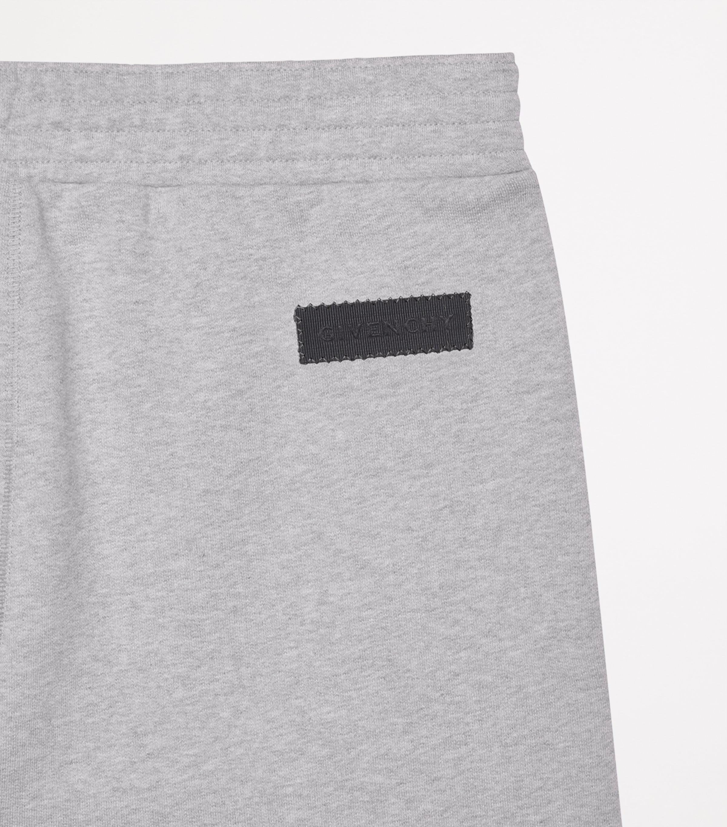 Cotton Logo Patch Sweatpants LIGHT GREY MELANGE Image 2