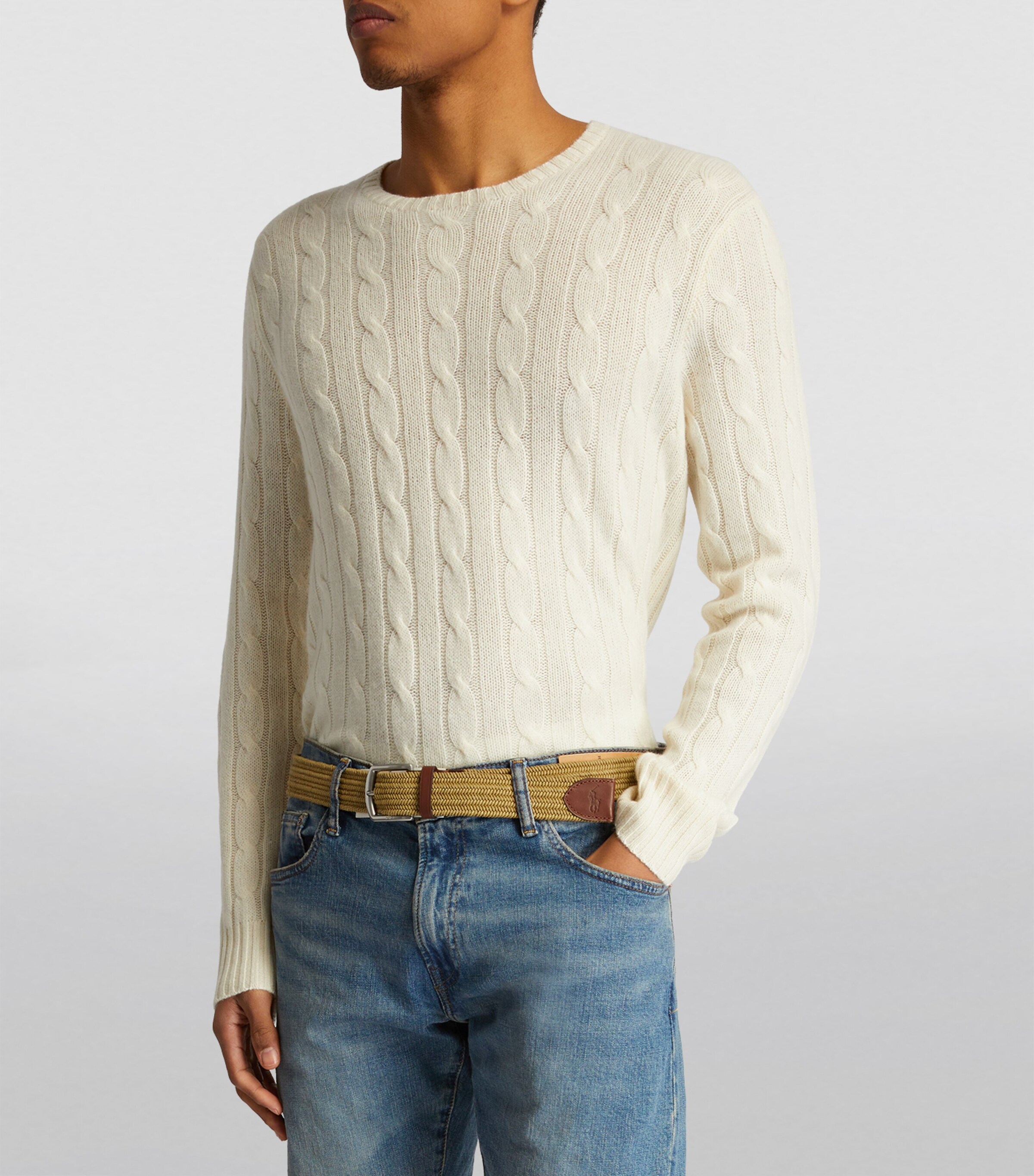 Polo Ralph Lauren Canvas Braided Belt Brown Image 6