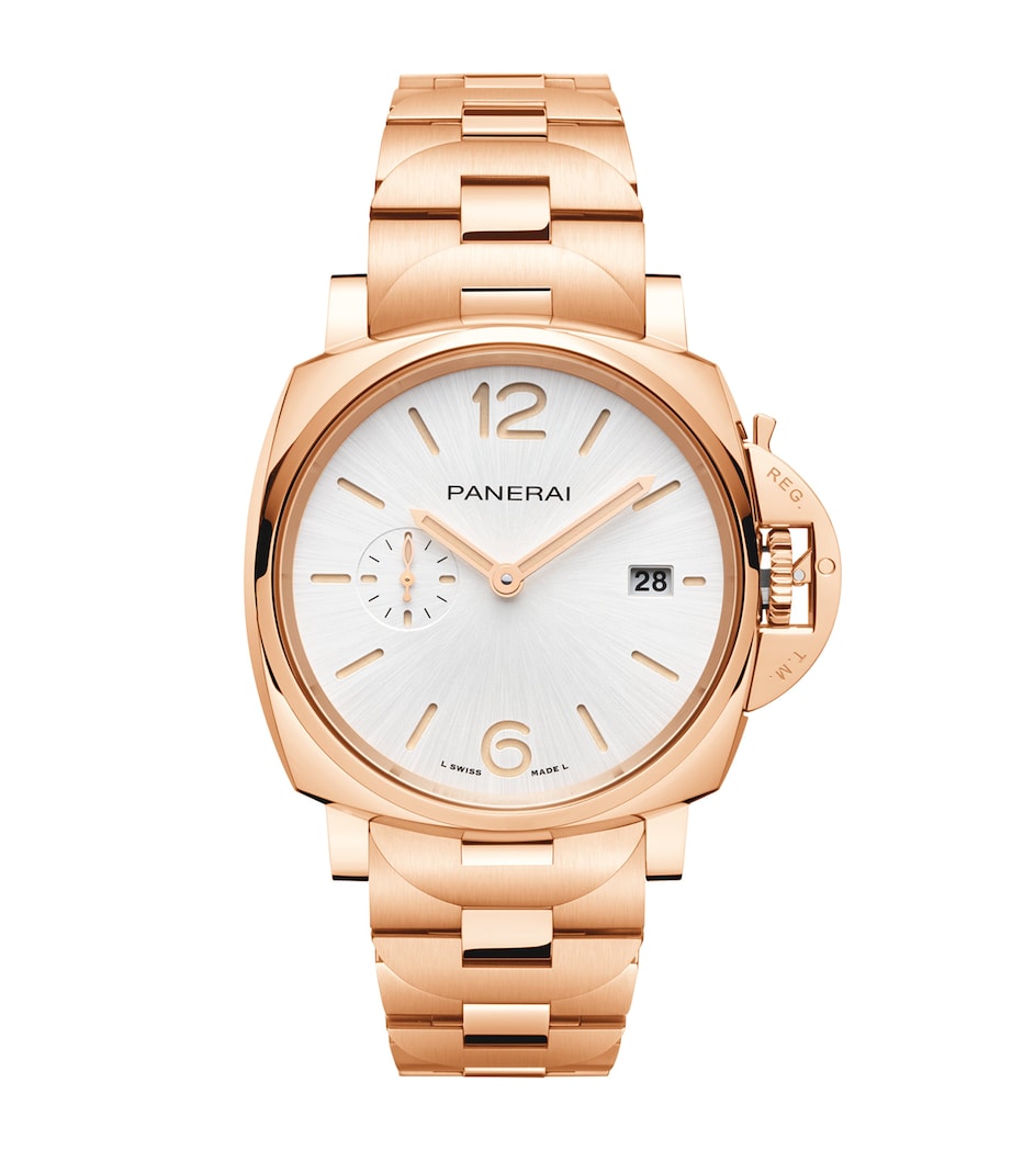 Rose Gold Luminor Due TuttoOro Watch 42mm WHITE Image 1
