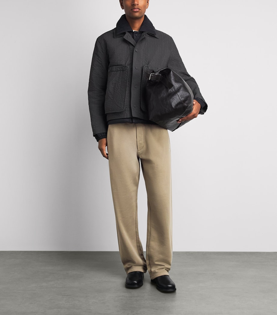 C.P. Company Mens Cotton Diagonal Raised Fleece Sweatpants Image 2