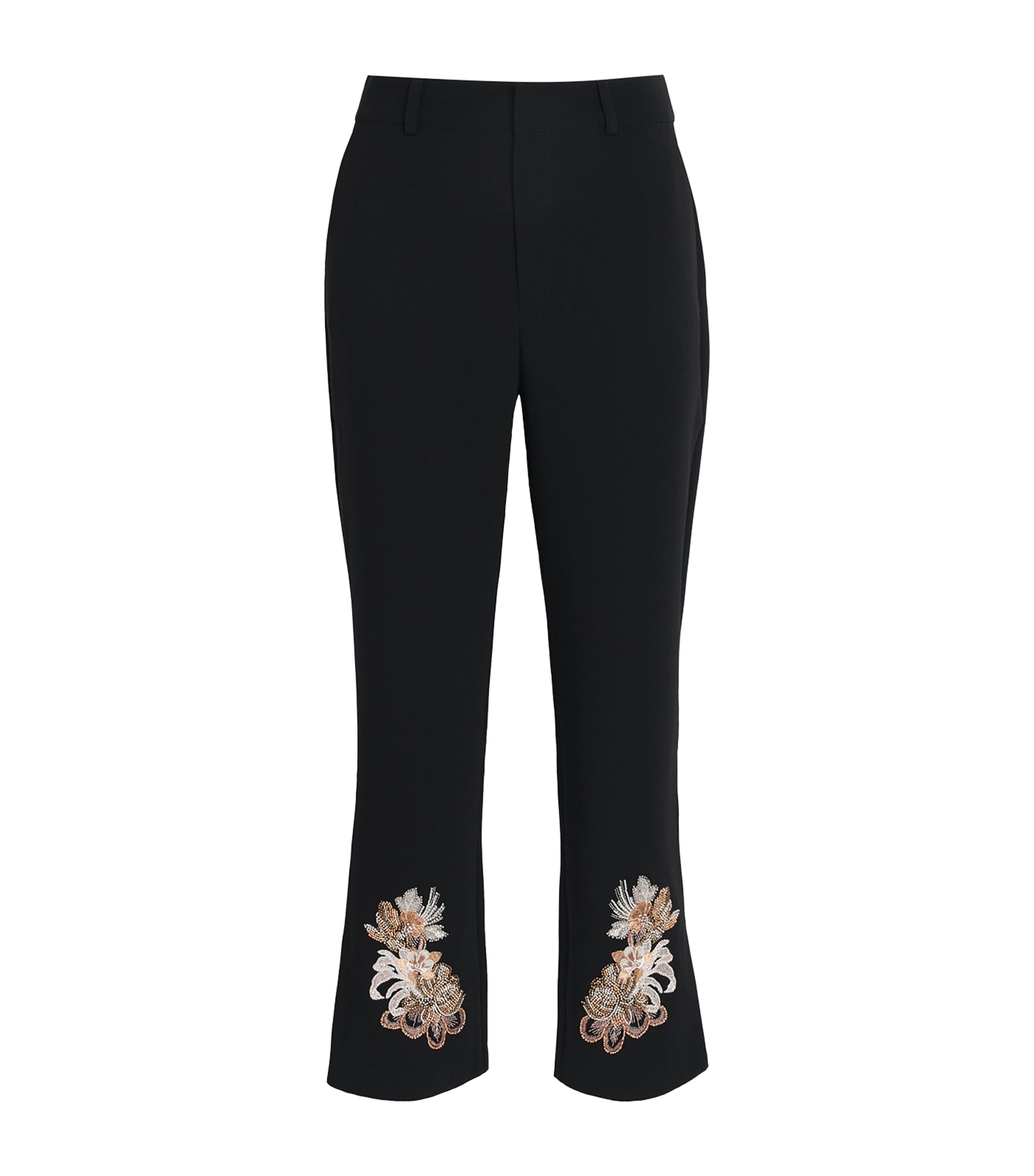 Cinq A Sept Beaded Kerry Trousers Black/neutral Multi