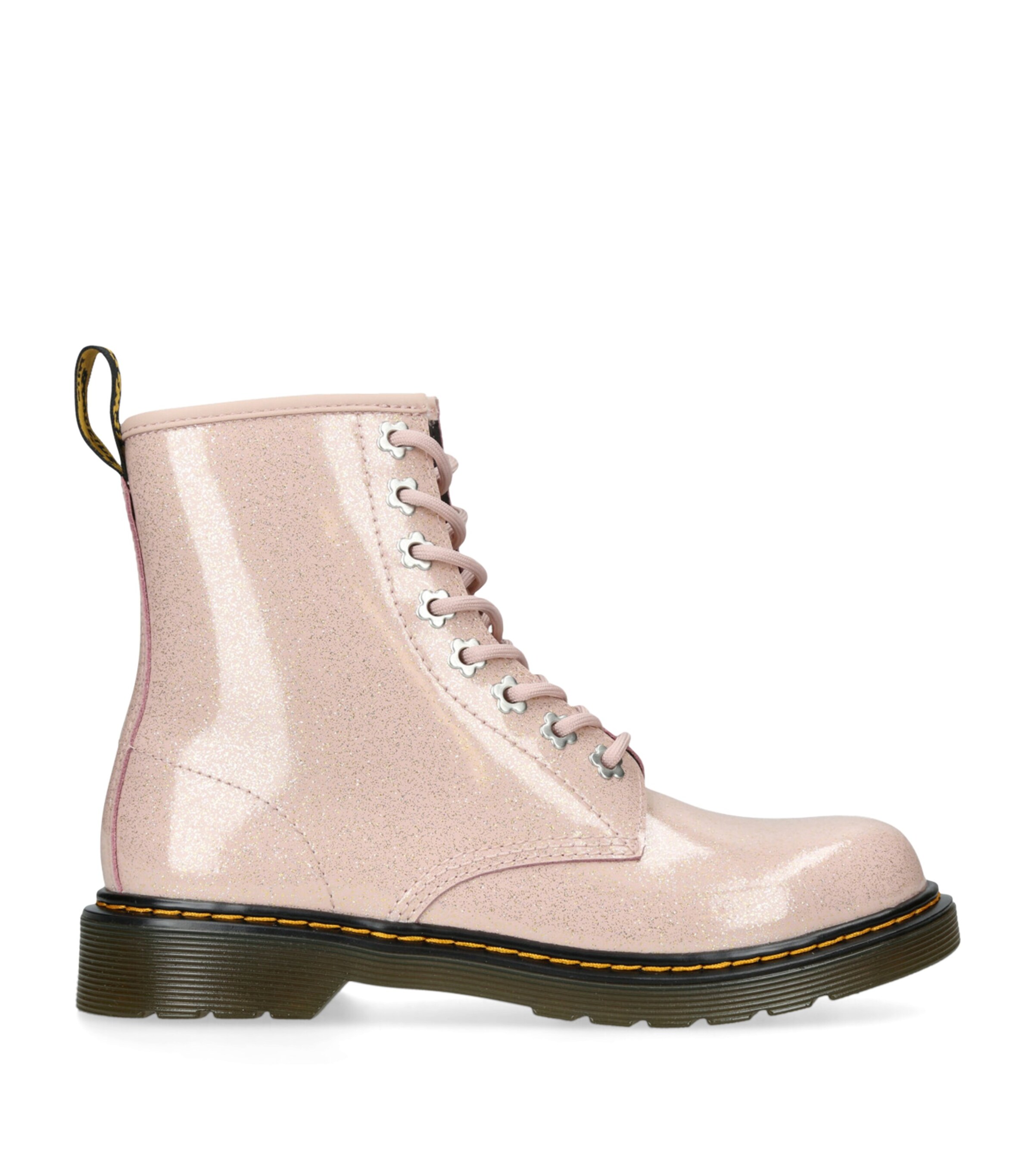 Glitter 1460 Lace-Up Boots PALE PINK Image 1