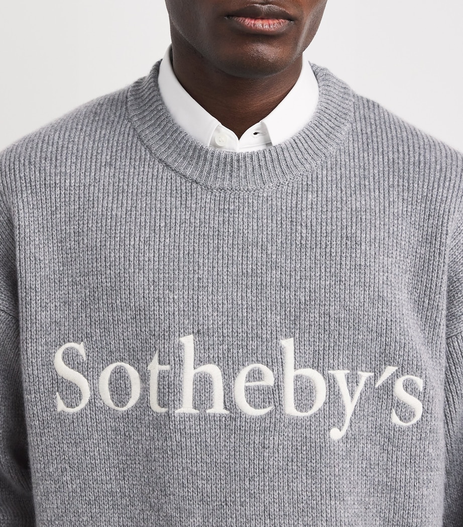 x Sotheby's Cashmere Sweater GREY MELANGE Image 6