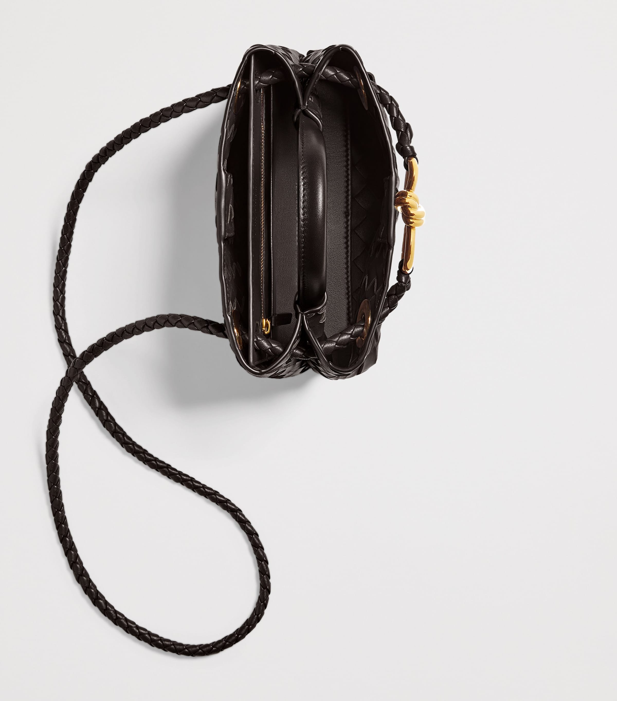 Bottega Veneta Womens Mini Leather Andiamo Top-Handle Bag Image 6