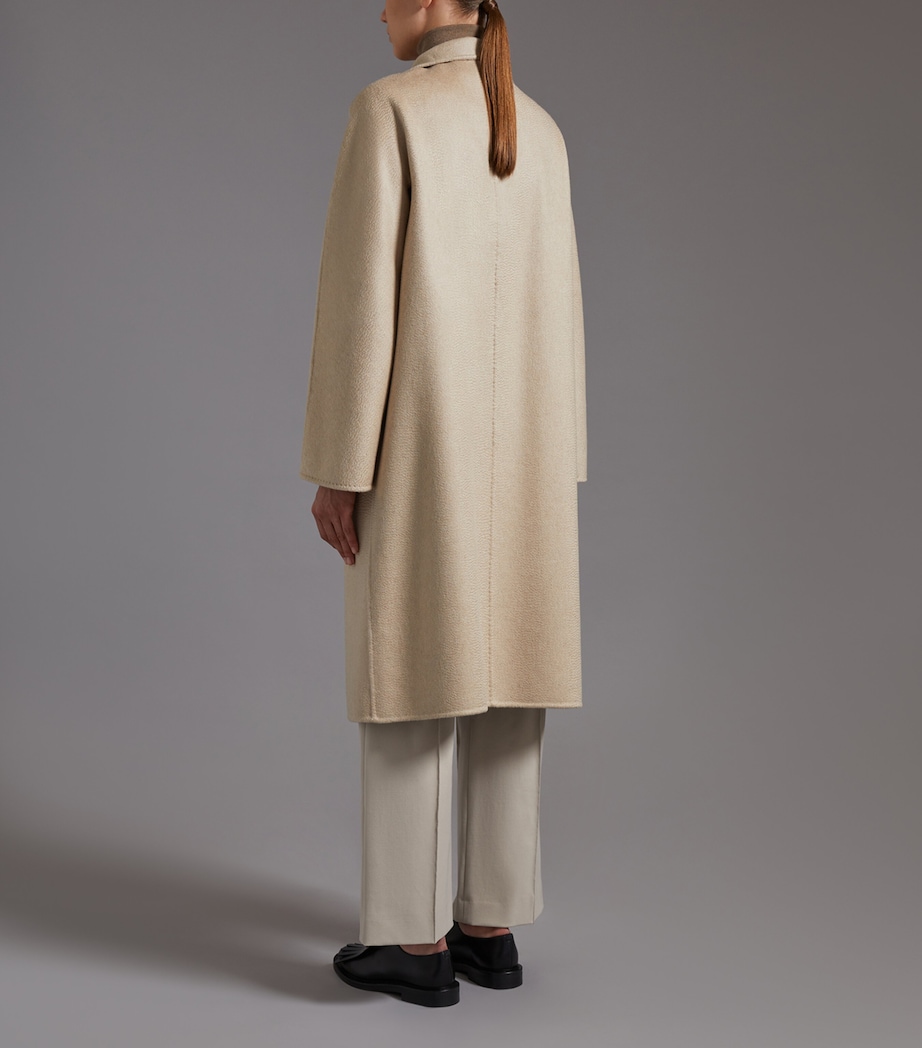 Max Mara Womens Cashmere Lilia Coat Sand Image 3