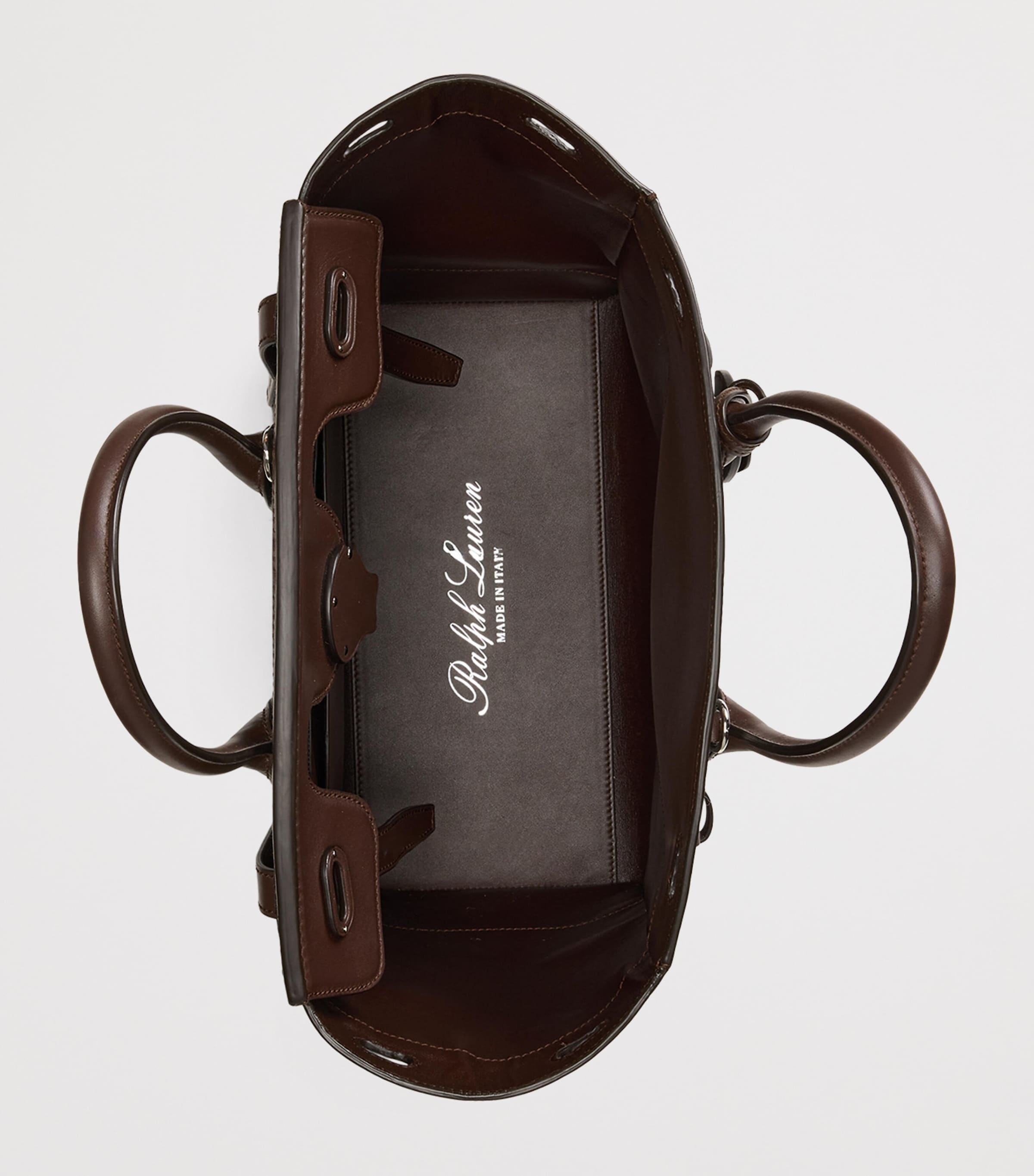 Wool-Leather Soft Ricky 33 Top-Handle Bag GREY MULTI/MOCHA Image 4