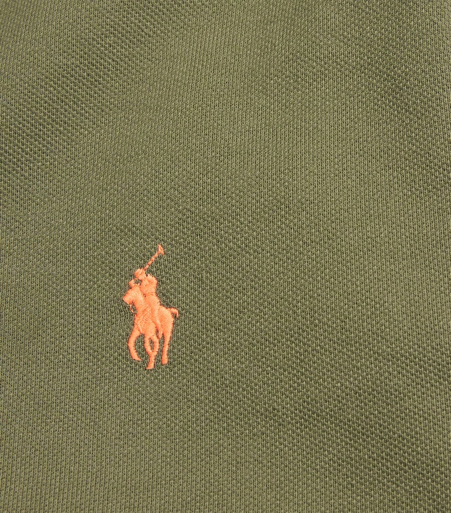 Polo Ralph Lauren Mens Cotton Mesh Polo Pony Polo Shirt Green Image 5