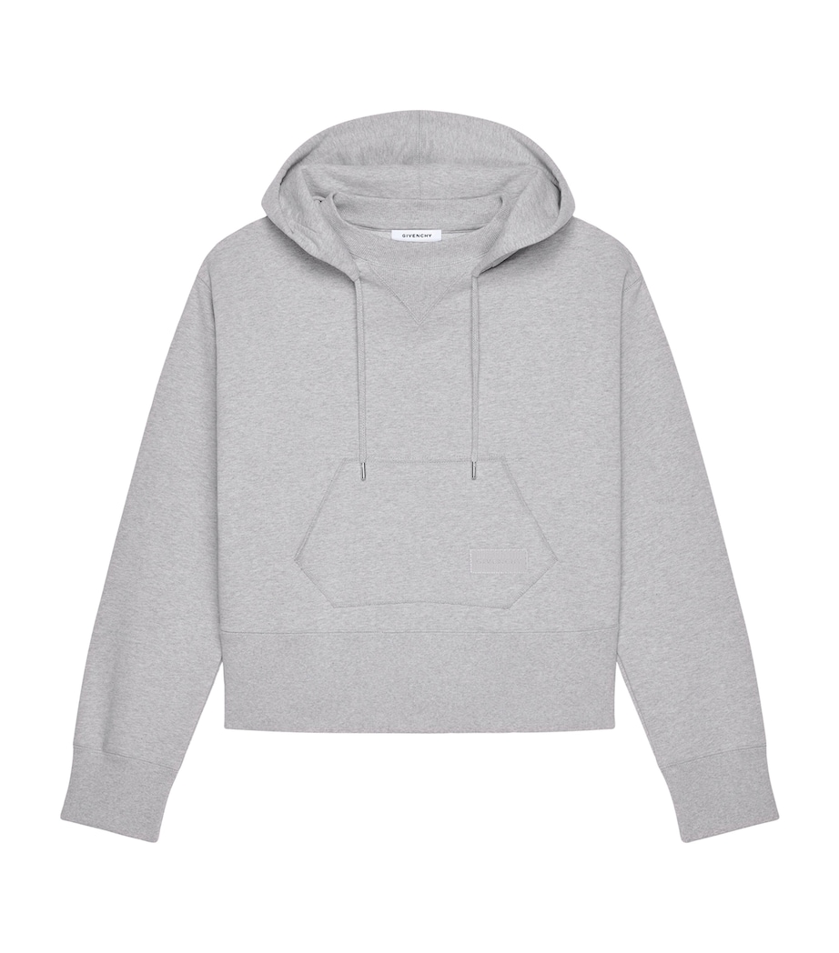 Cotton Double-Collar Hoodie LIGHT GREY MELANGE Image 1