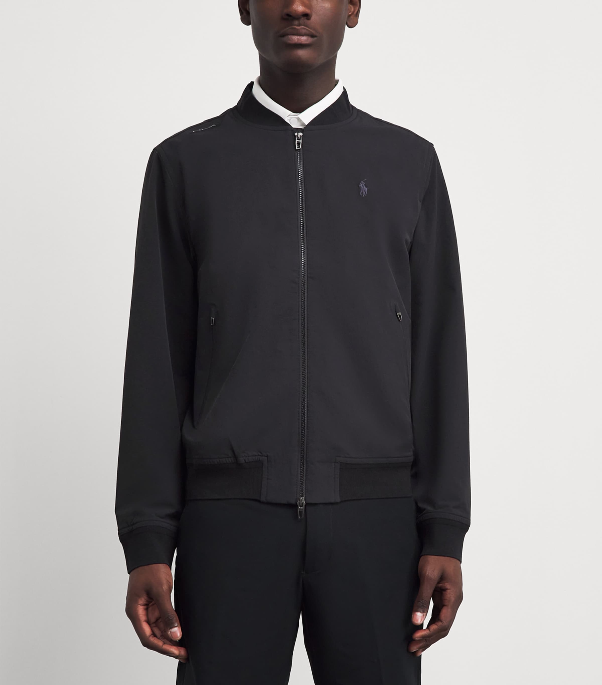 RLX Ralph Lauren Mens Performance Bomber Jacket Polo Black Image 4