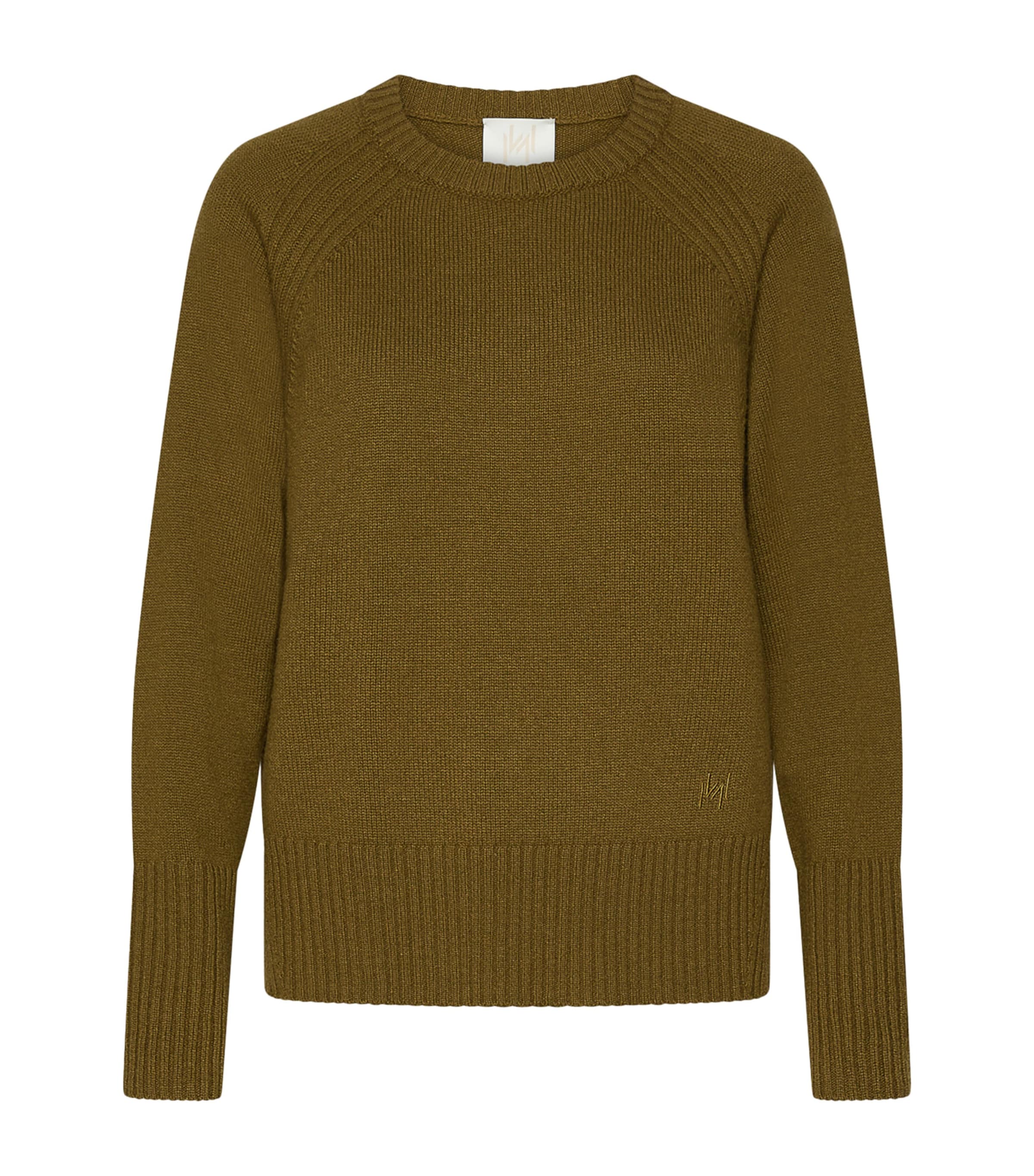 Marella Womens Wool Sweater Oil Green Image 1