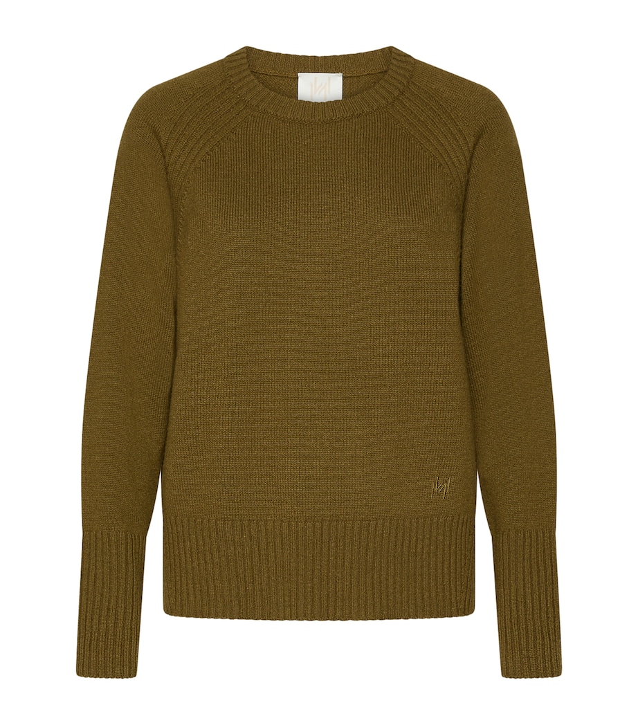 Marella Womens Wool Sweater Oil Green Image 1