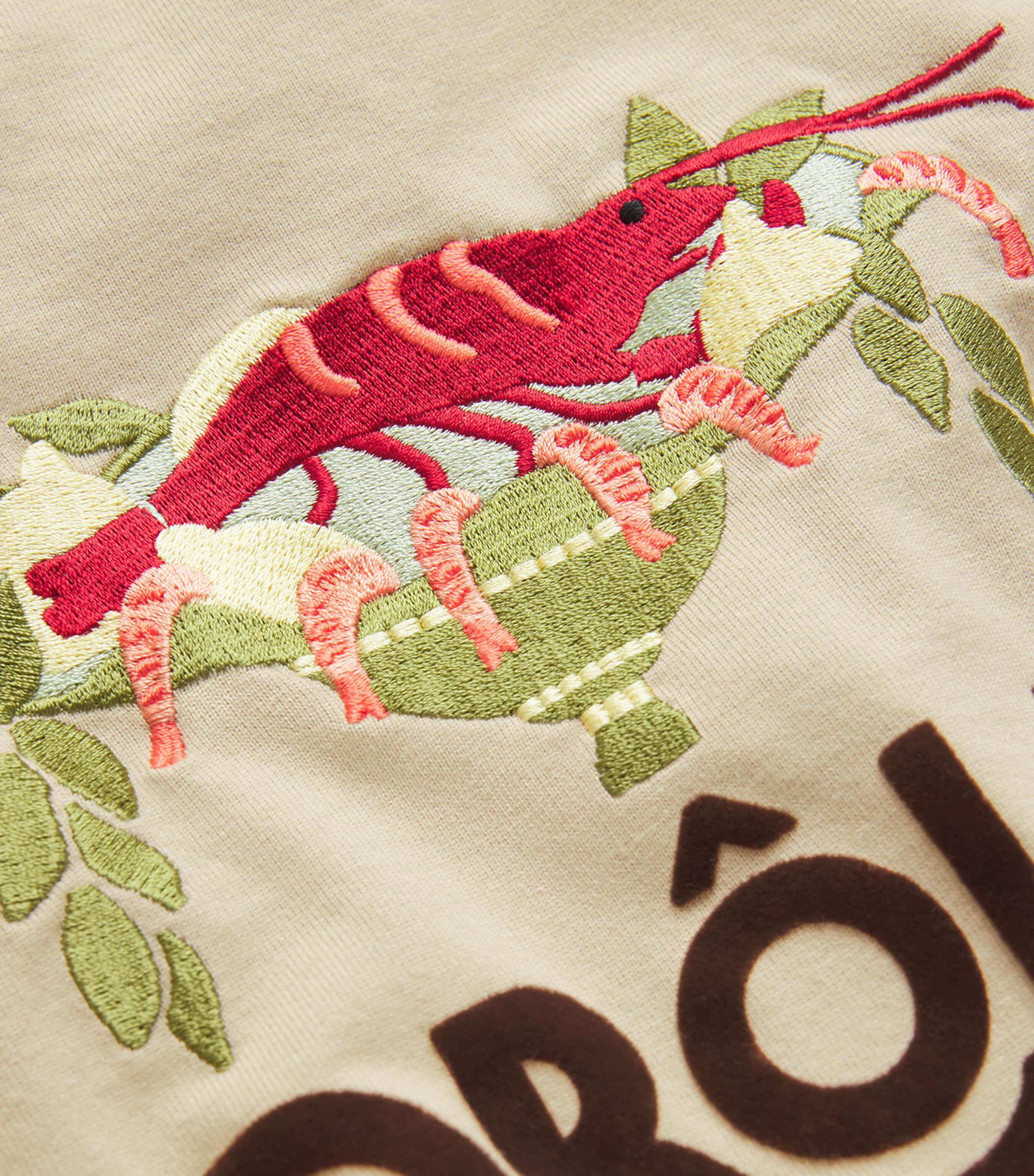 Cotton Lobster Cup T-Shirt BEIGE Image 5