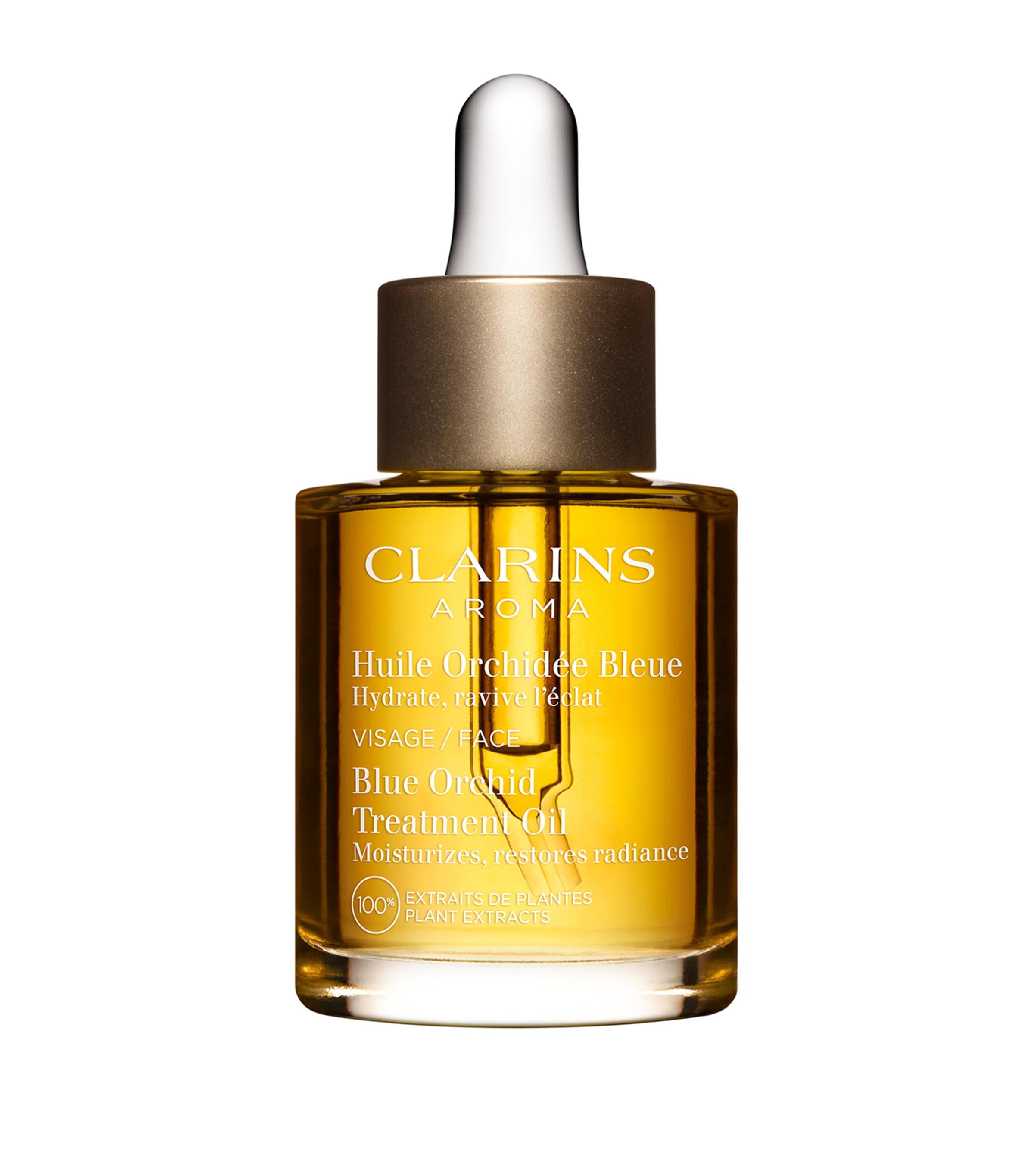 Clarins Blue Orchid Face Treatment Oil In White