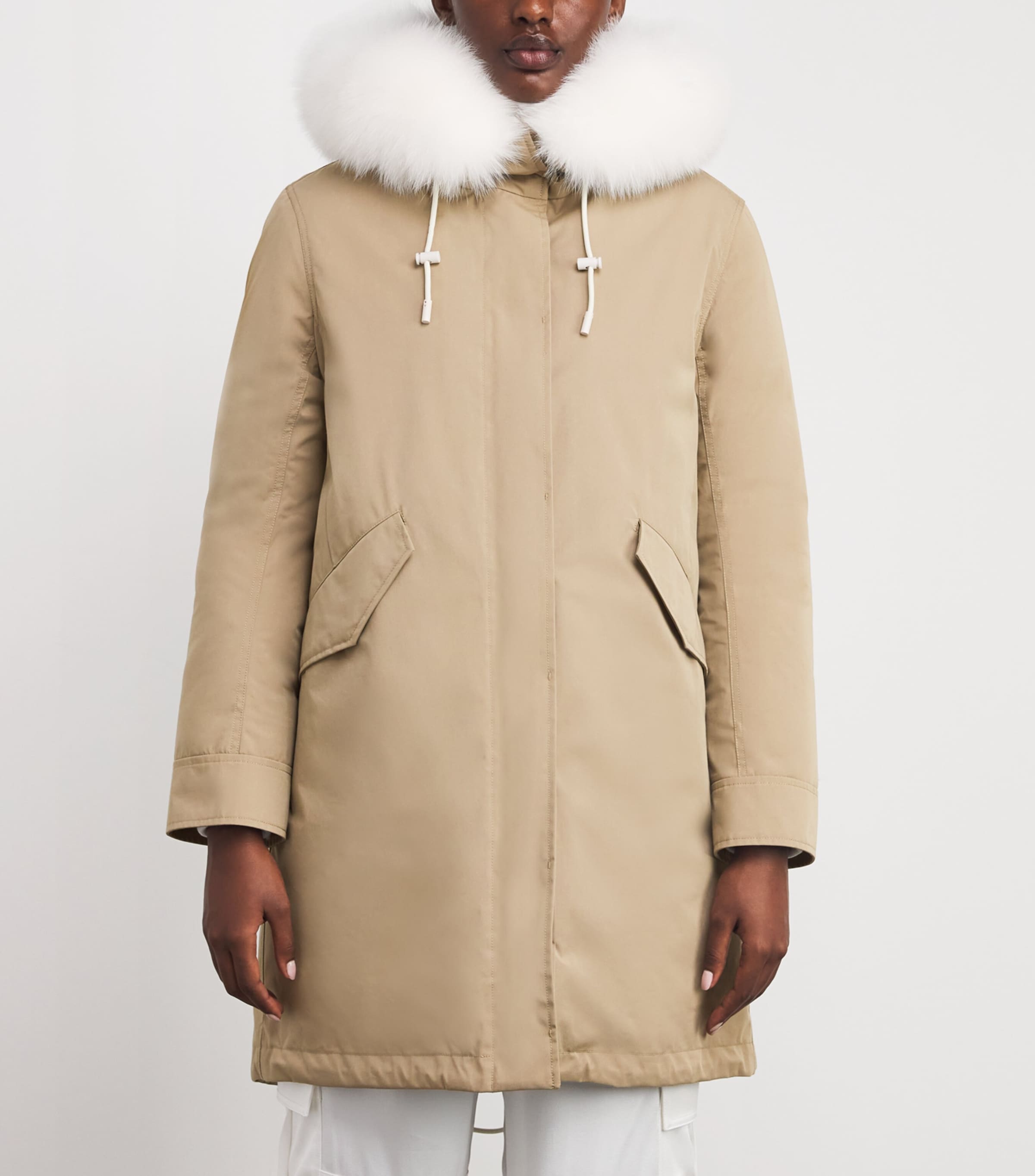 Fox-Rabbit Blended-Cotton Parka (85cm) B3226 Image 3