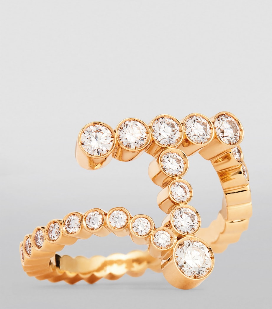 Yellow Gold and Diamond Ensemble 'T' Ring YELLOW GOLD Image 6