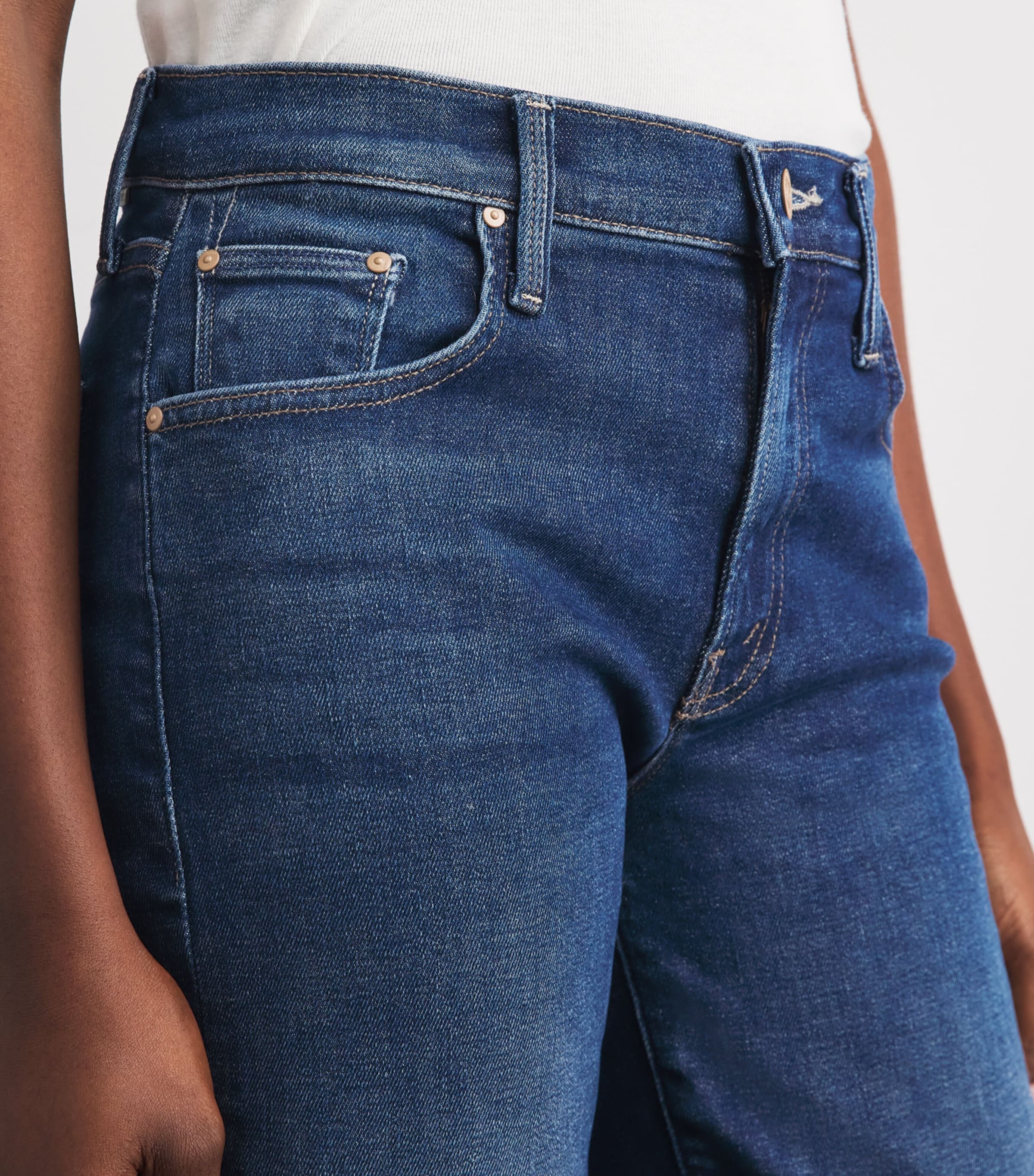 MOTHER Womens The Rambler Zip Ankle Jeans Cdf Catch My Dr Image 3