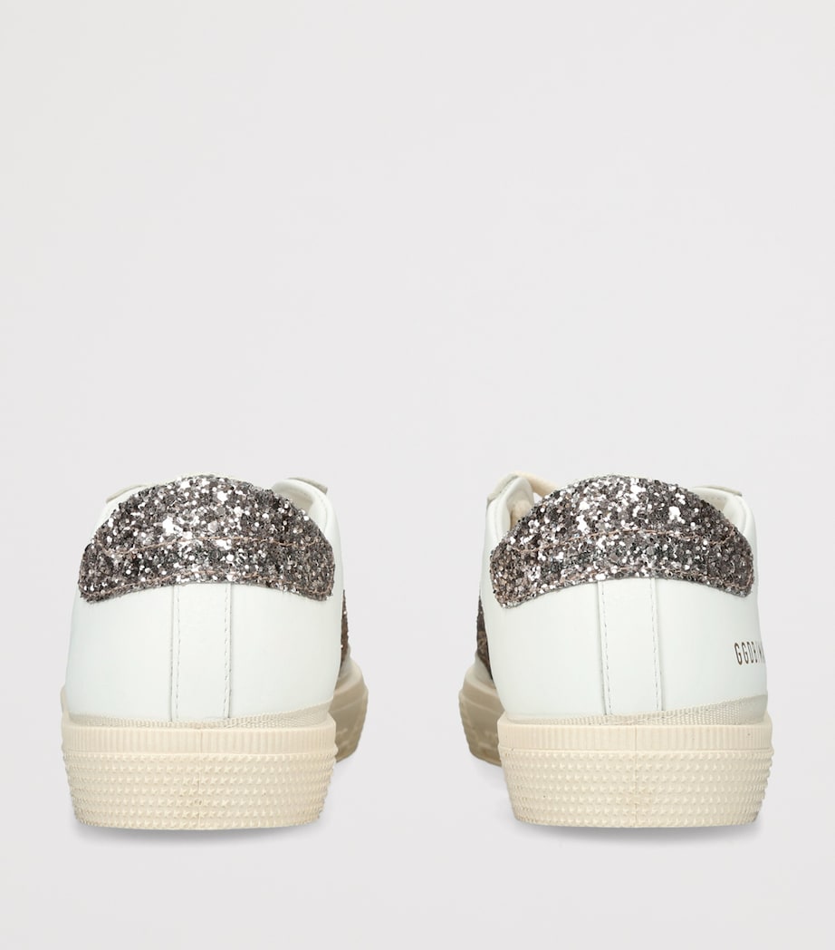 Golden Goose Leather May Sneakers Gold Comb Image 4