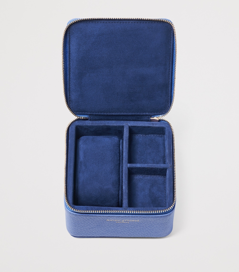 Leather Watch and Ring Box CAPRI BLUE Image 4