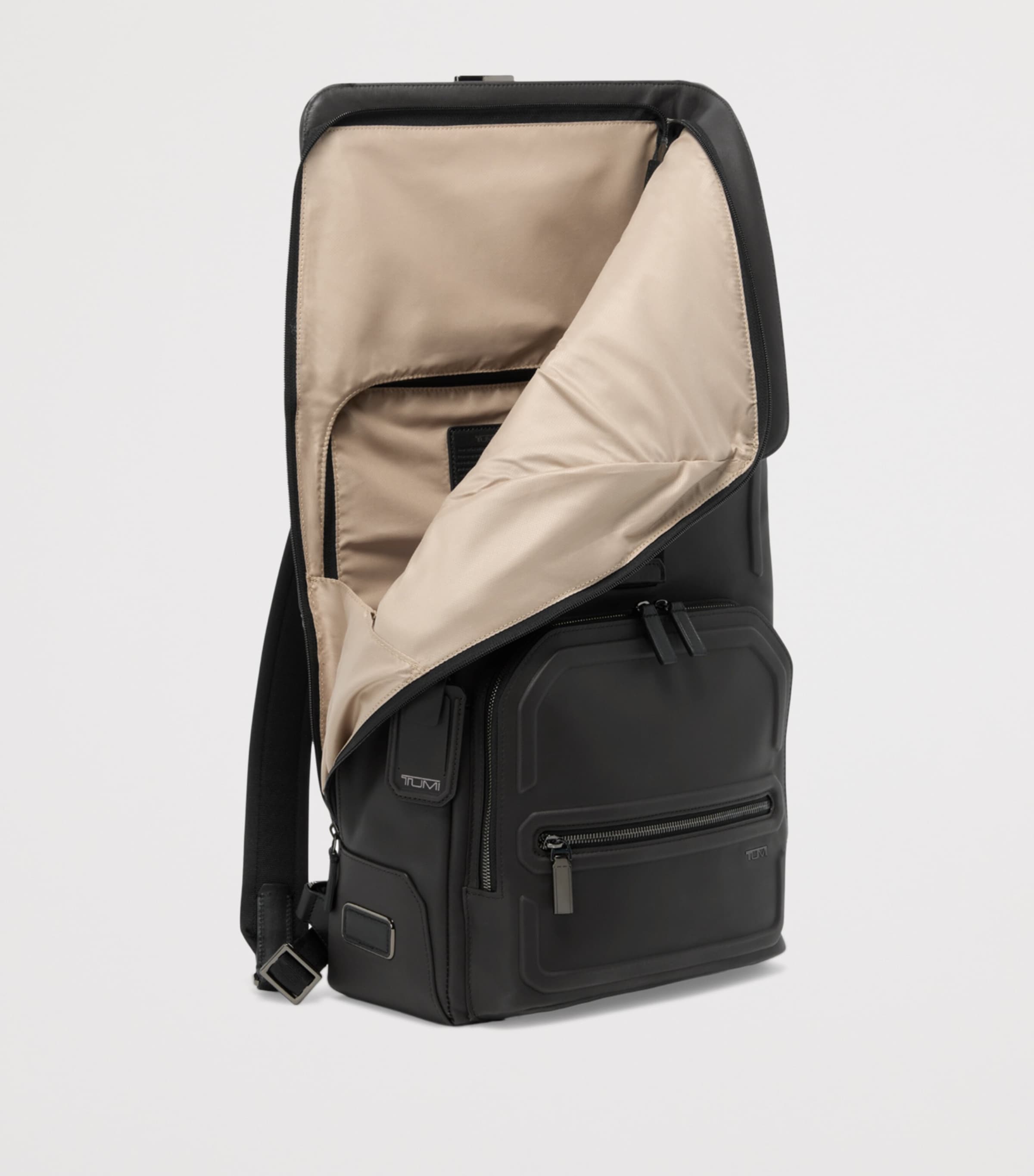 Leather Osborn Roll-Top Backpack ESPRESSO BROWN Image 2
