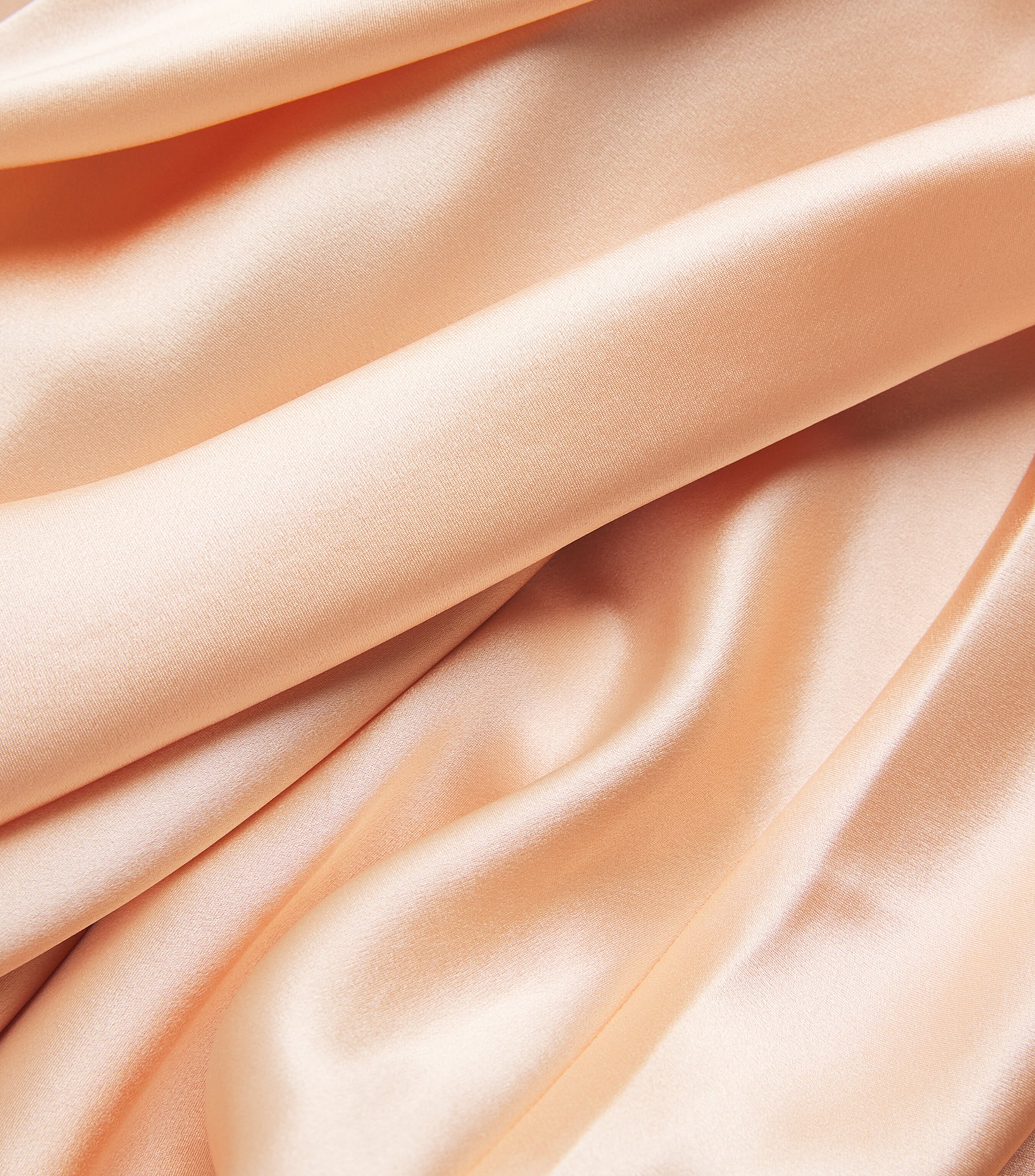 DÔEN Womens Silk Marcelle Midi Dress Peach Sorbet Image 6