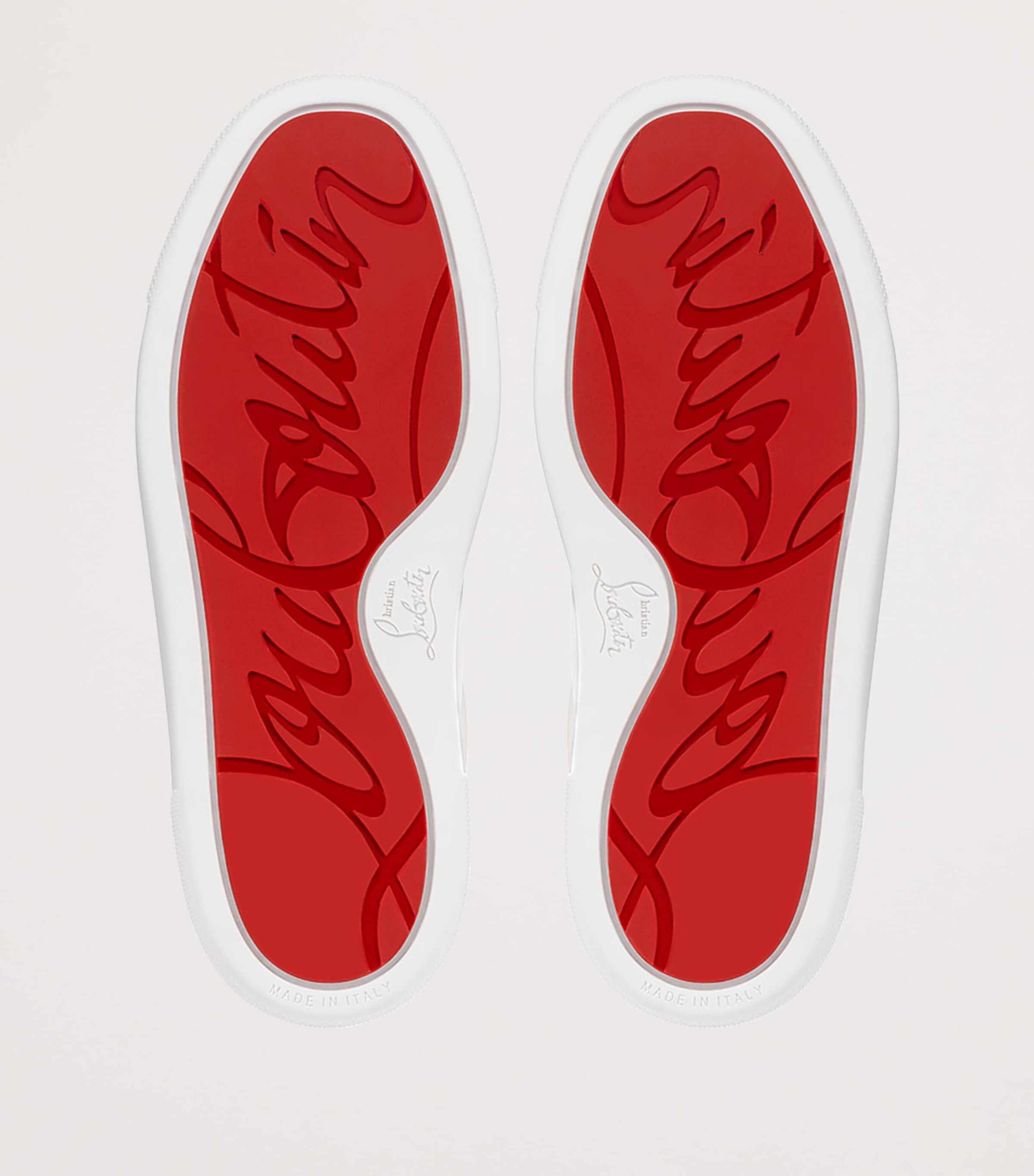 Christian Louboutin Kids 퍼니토 가죽 스니커즈