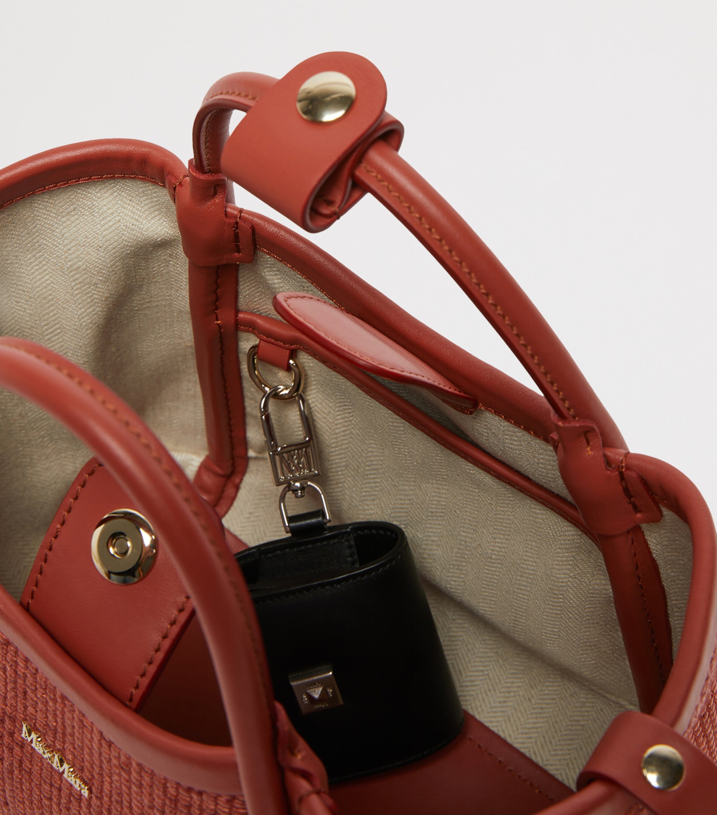 Max Mara Extra-Small Marine Top-Handle Bag Terra Cotta Image 6
