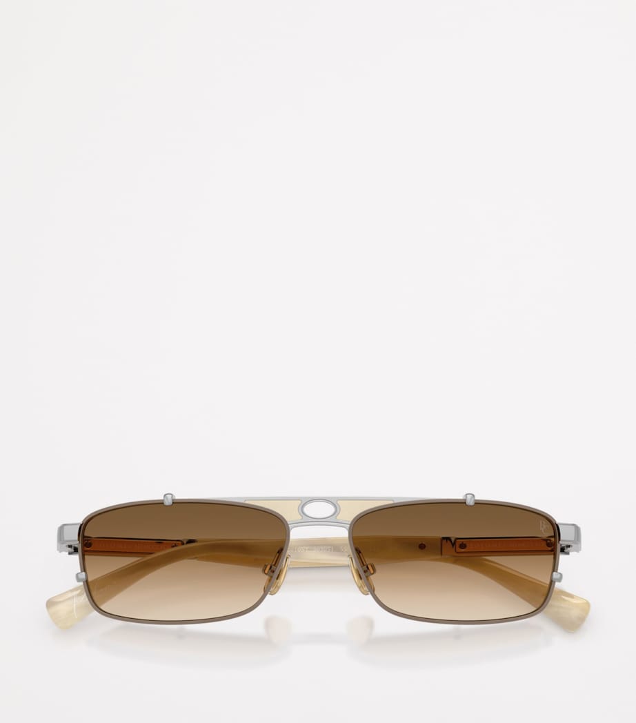 Titanium Rectangular Paloma Sunglasses 503051 Image 5