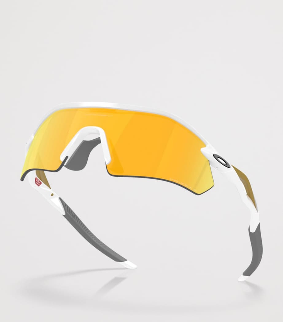 Oakley Radar Plate Rectangle Sunglasses White Image 5