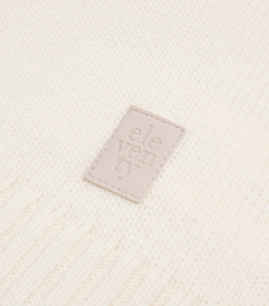 Wool-Blend Snowflake Sweater (4-14 Years) 100GRWHITE/GREY Image 4