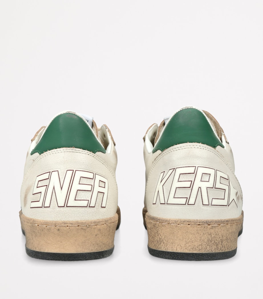 Leather Ballstar Sneakers WHITE/BLK Image 2