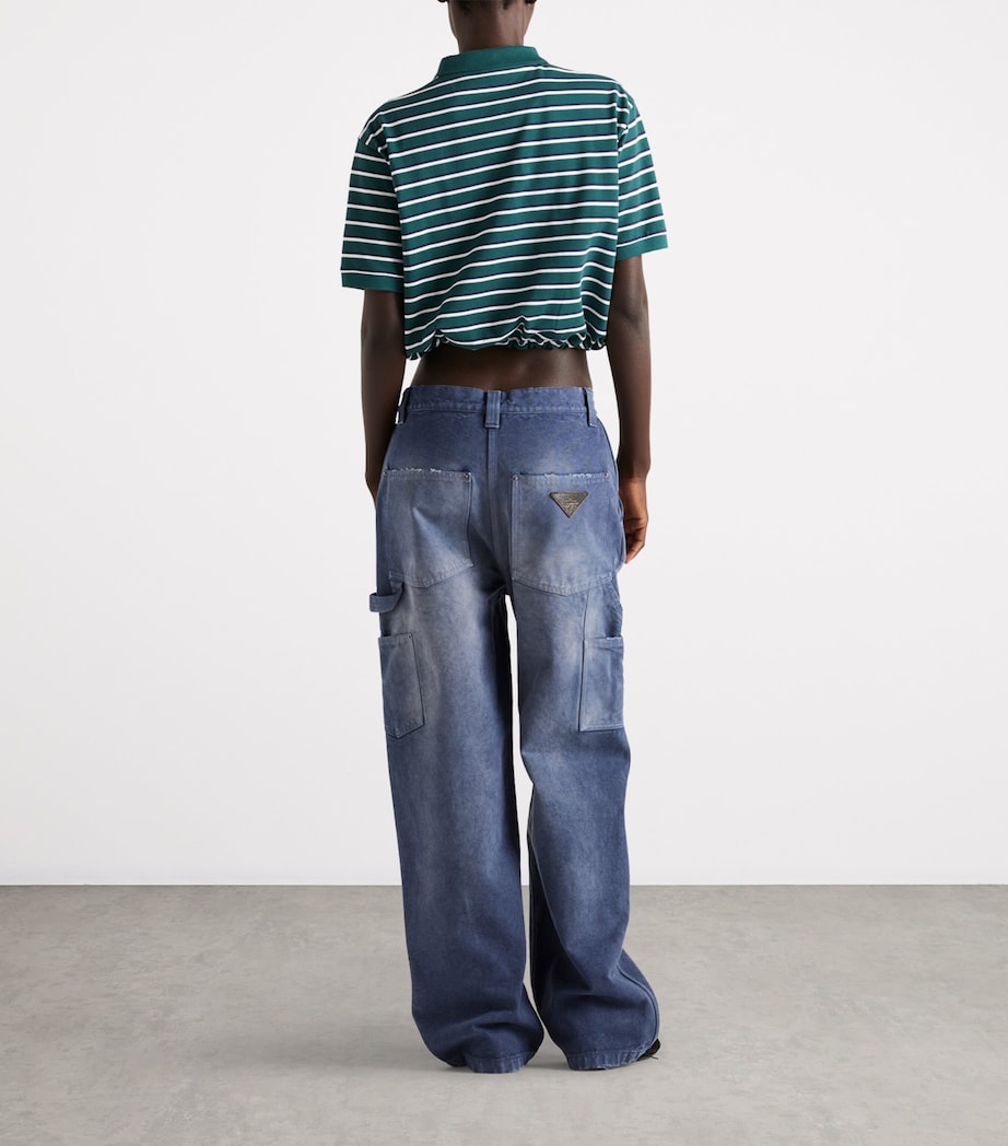 Cotton Canvas Carpenter Trousers F0124 Image 4