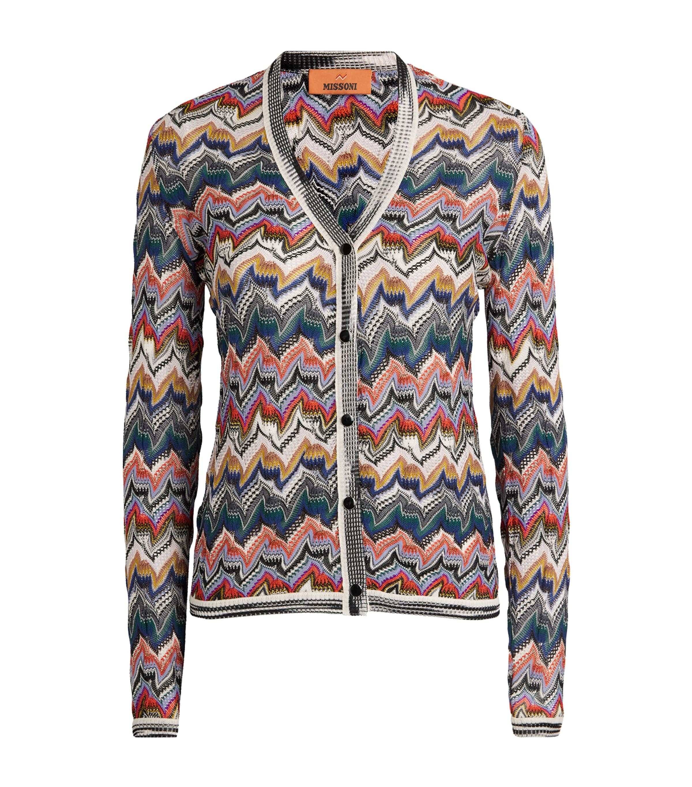 Missoni Zigzag Button-up Cardigan In Multi