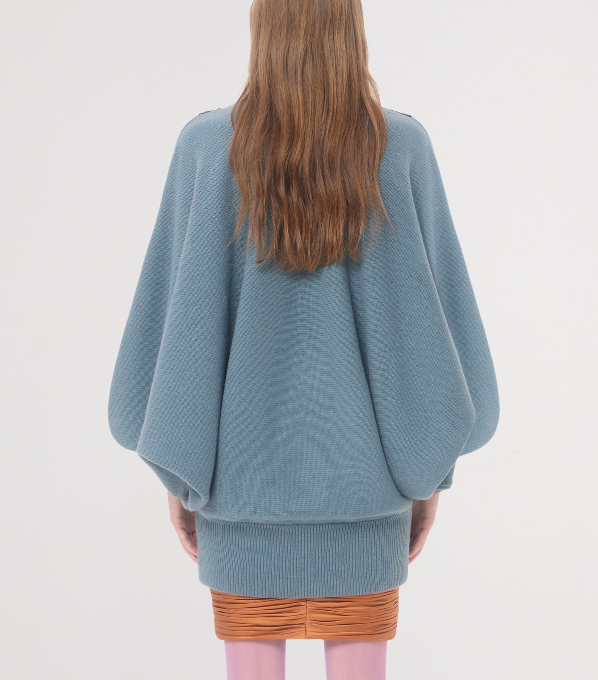 Valentino Womens Wool-Lace High-Neck Sweater Image 5